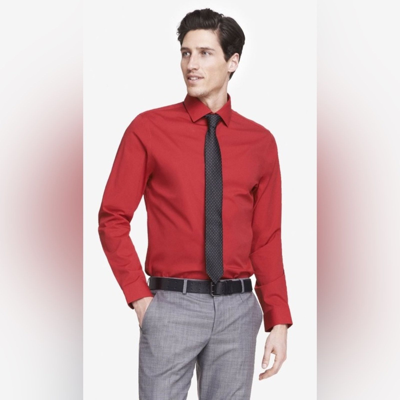 Express EXPRESS | 1MX Modern Fit Dress Shirt Size US XL / EU 56 / 4 - 1 Thumbnail