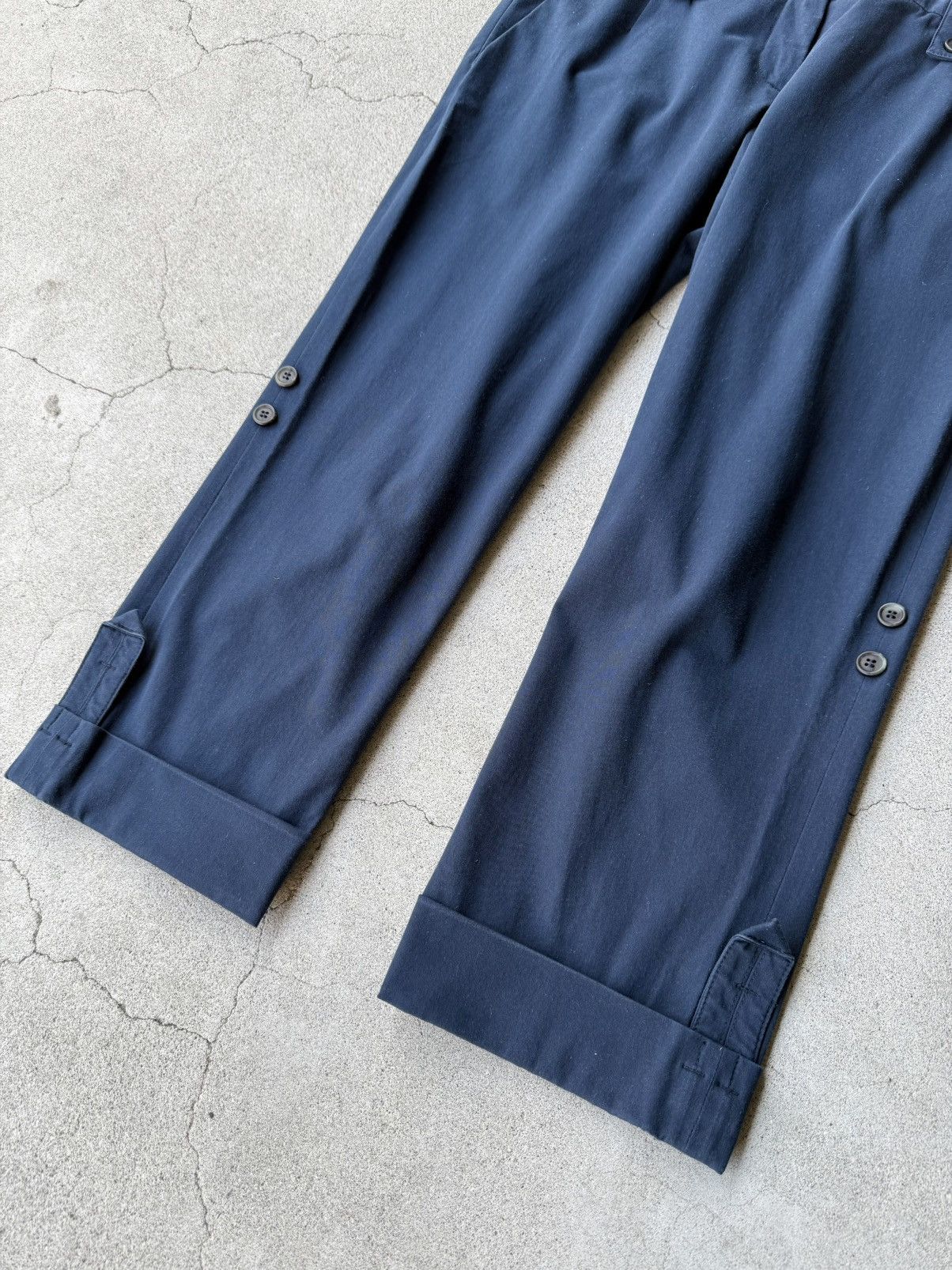 Prada 2000s PRADA Archive Dark Navy 2way Cropped Trousers Size US 28 / EU 44 - 6 Thumbnail