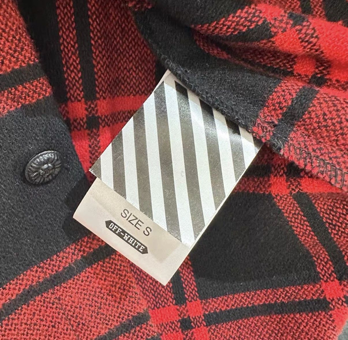 Off-White Off-White Vintage No.13 Wool Red Check Jacket J42 Size US S / EU 44-46 / 1 - 5 Thumbnail