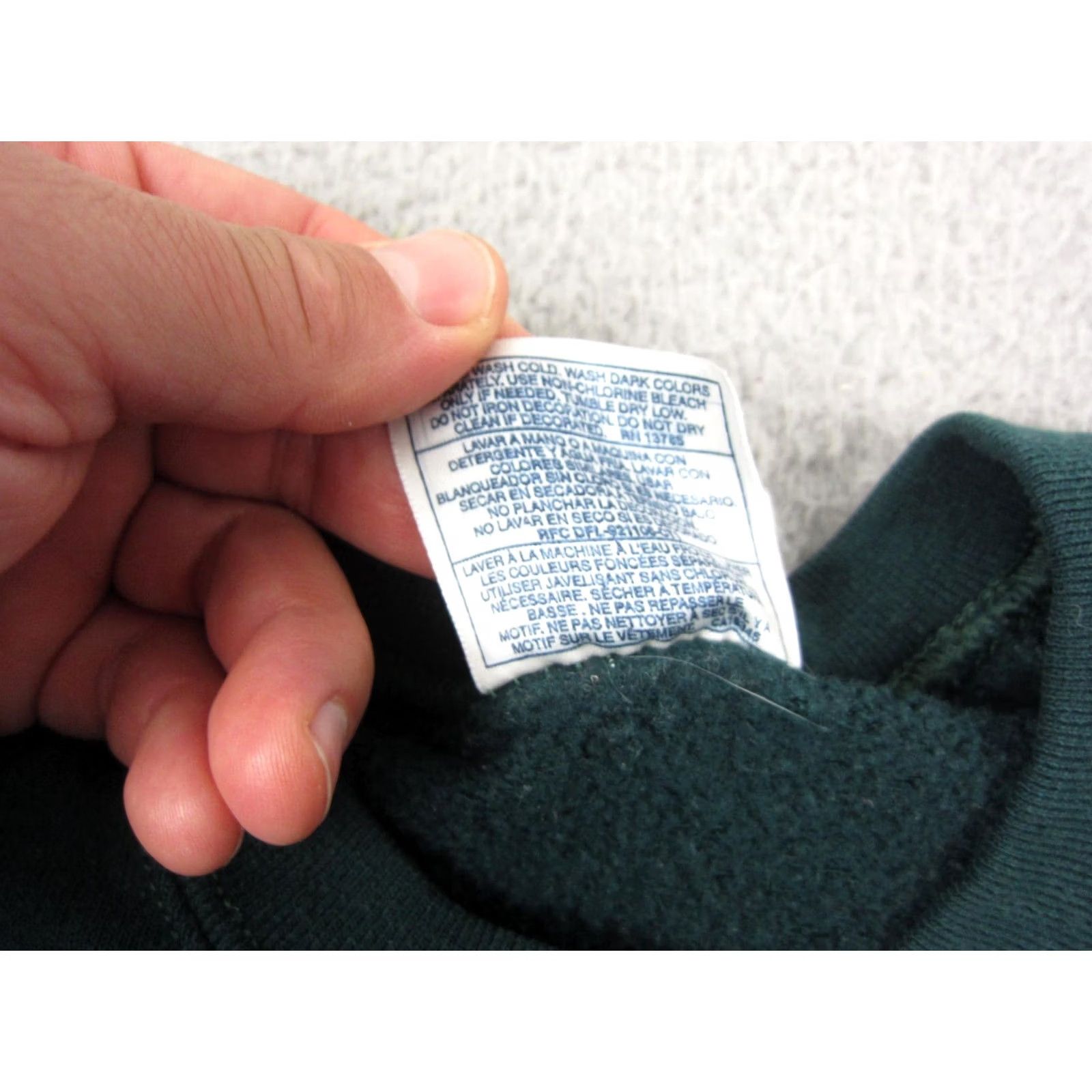 Fruit Of The Loom VINTAGE Fruit of the Loom Sweatshirt Mens XL Green Pullover Fleece 90s Size US XL / EU 56 / 4 - 5 Thumbnail
