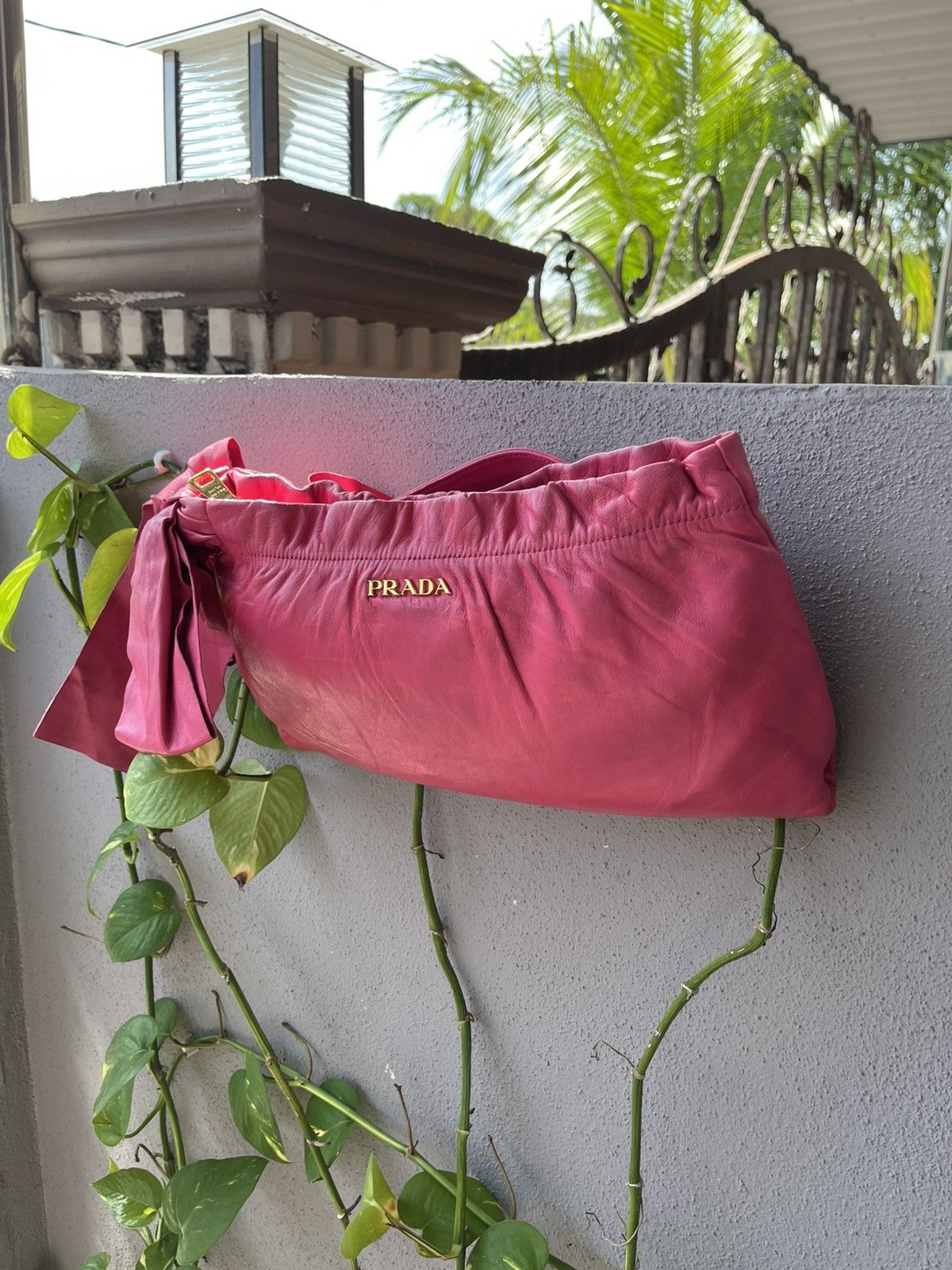 Prada Prada Leather Bow Bag Size ONE SIZE - 2 Thumbnail