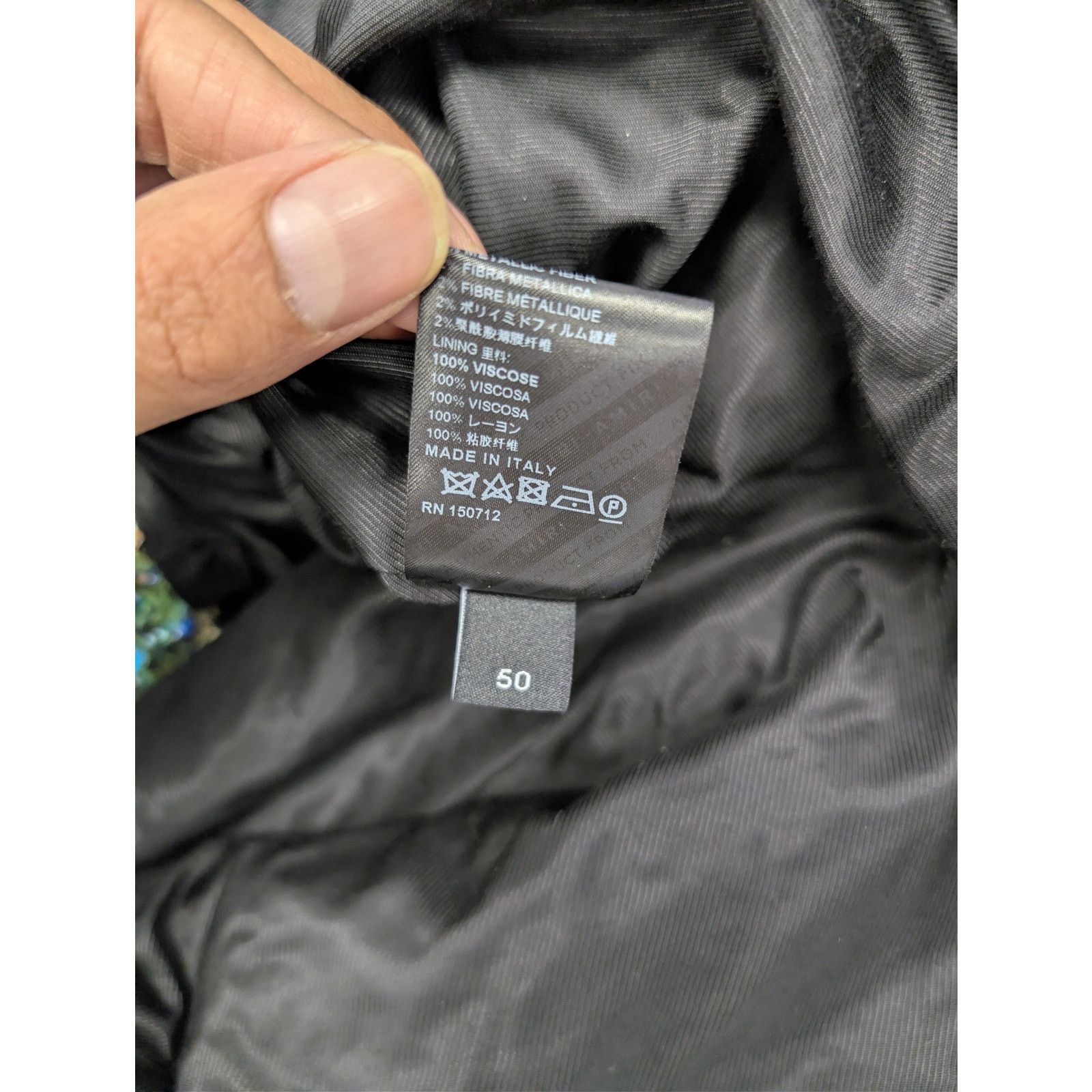 Amiri o1rshd1 Boucle Overshirt Button up Shirt in Rain Forest Size US M / EU 48-50 / 2 - 20 Thumbnail