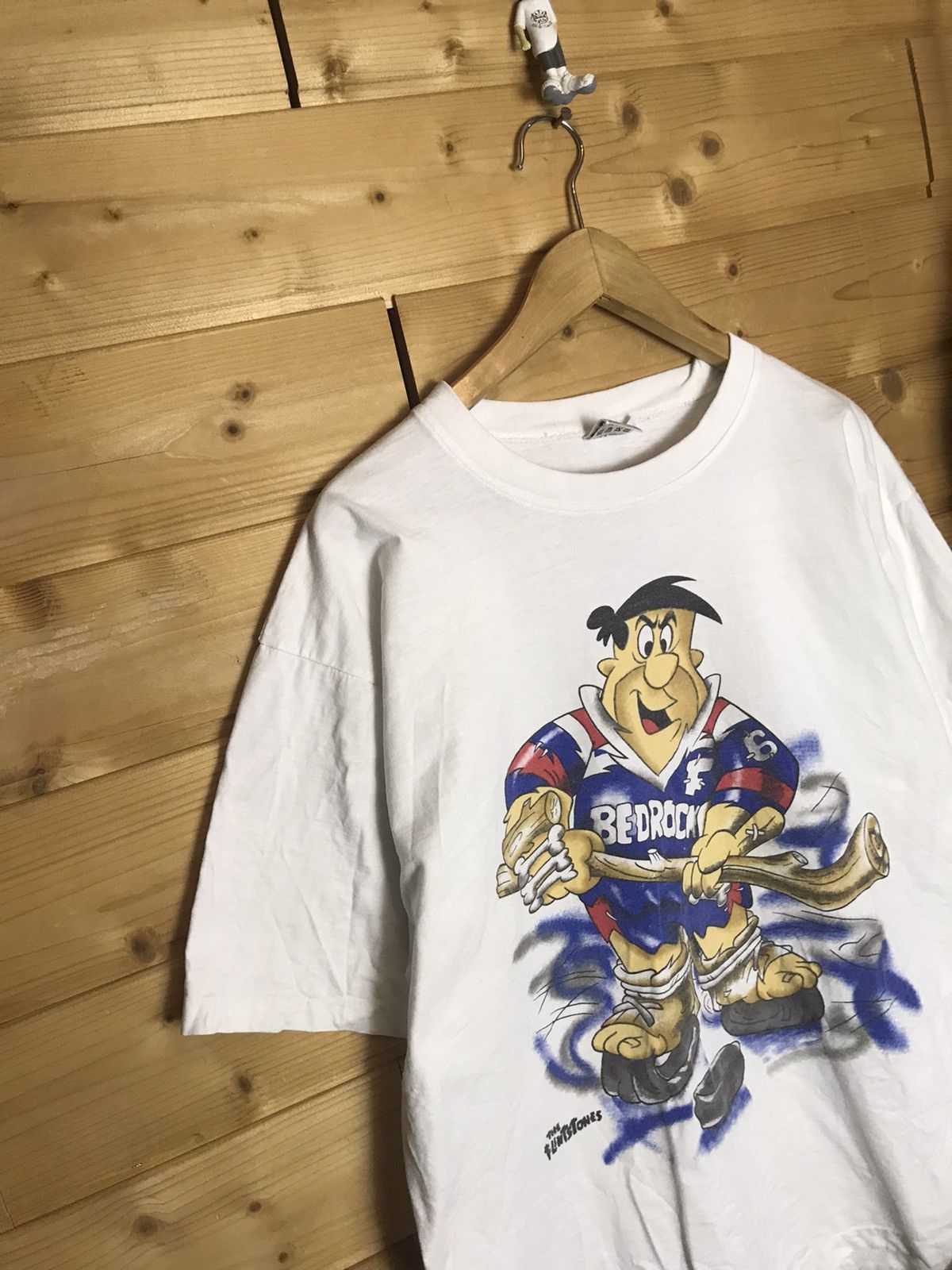 Cartoon Network Vintage 90s Flintstones hockey single stitch t-shirt Size US XL / EU 56 / 4 - 2 Thumbnail