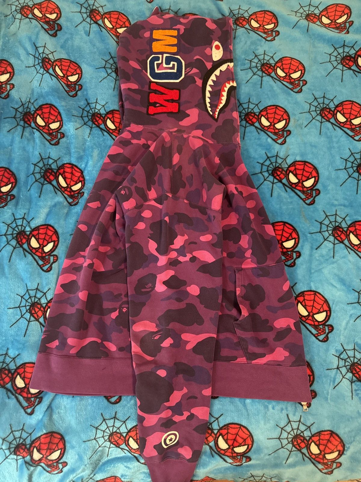 Bape Purple bape hoodie Size US XL / EU 56 / 4 - 3 Thumbnail