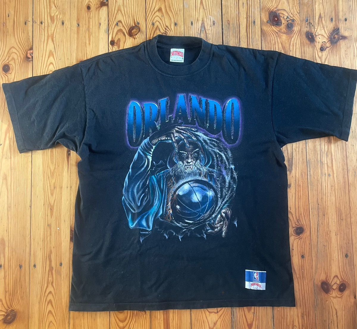 Nutmeg 1993 Orlando Magic Wizard breakthrough T-Shirt XL Nutmeg Size US XL / EU 56 / 4 - 1 Thumbnail