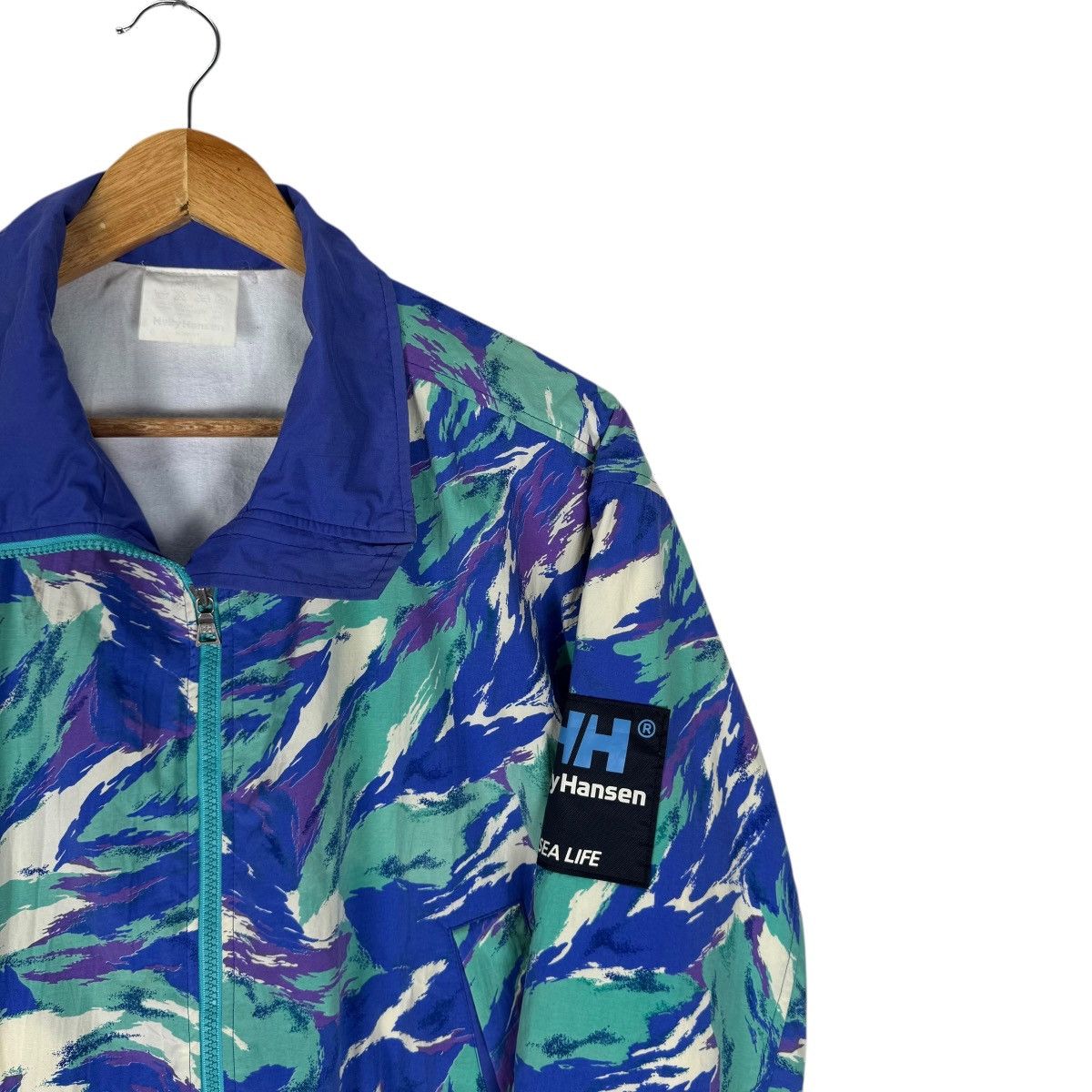 Helly Hansen 🌟VINTAGE 90s HELLY HANSEN WINDBREAKER CAMO JACKET Size US M / EU 48-50 / 2 - 4 Thumbnail