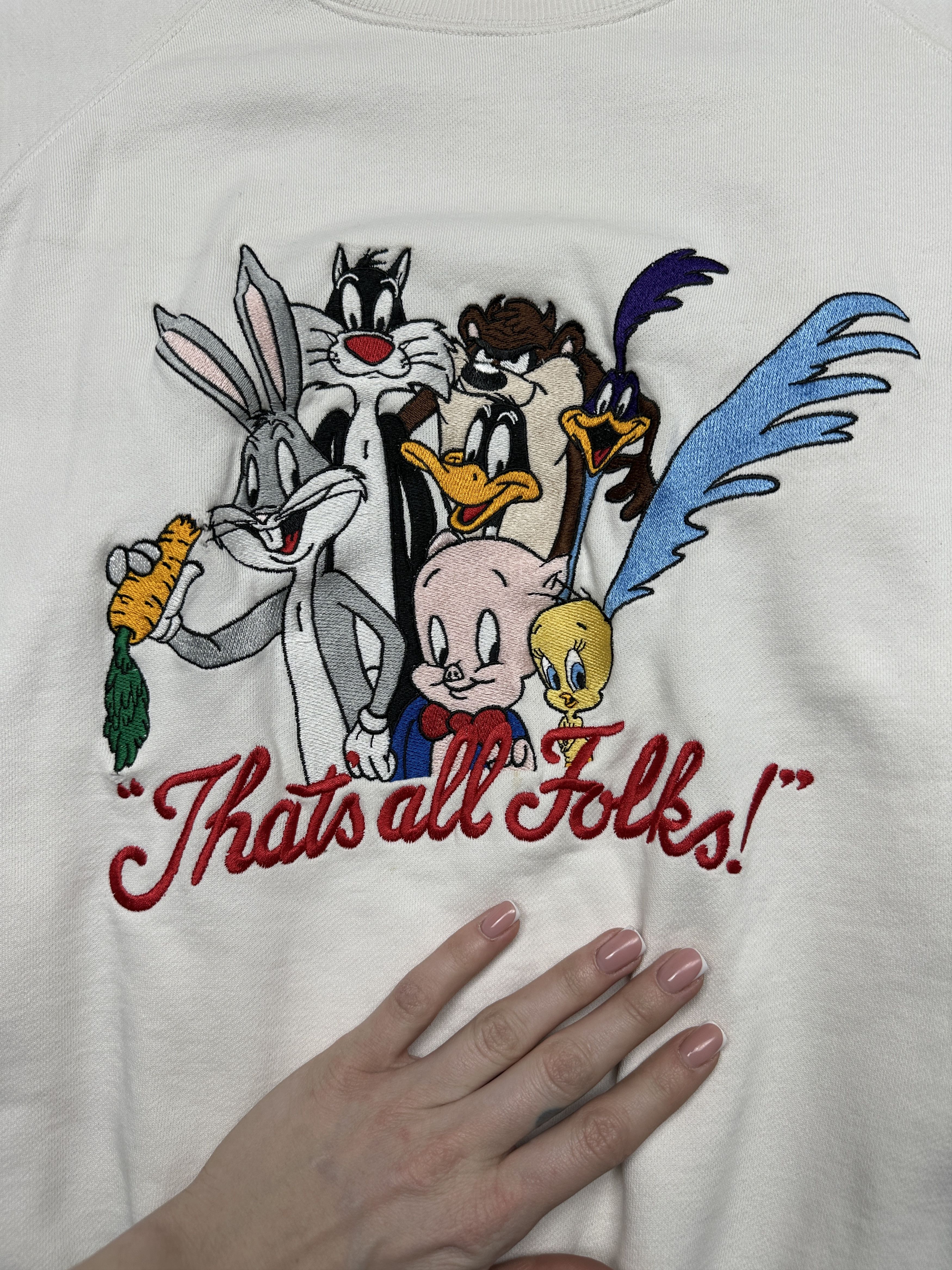 Cartoon Network × Vintage × Warner Bros Looney Tunes 1993 Vintage Sweatshirt Size US XL / EU 56 / 4 - 3 Thumbnail