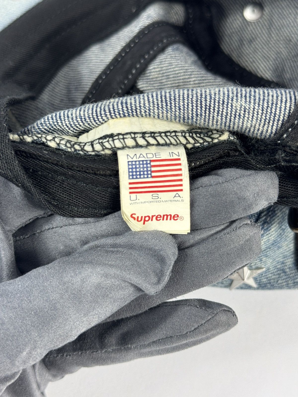 Supreme STAR STUDDED DENIM CAMP CAP Size ONE SIZE - 7 Thumbnail