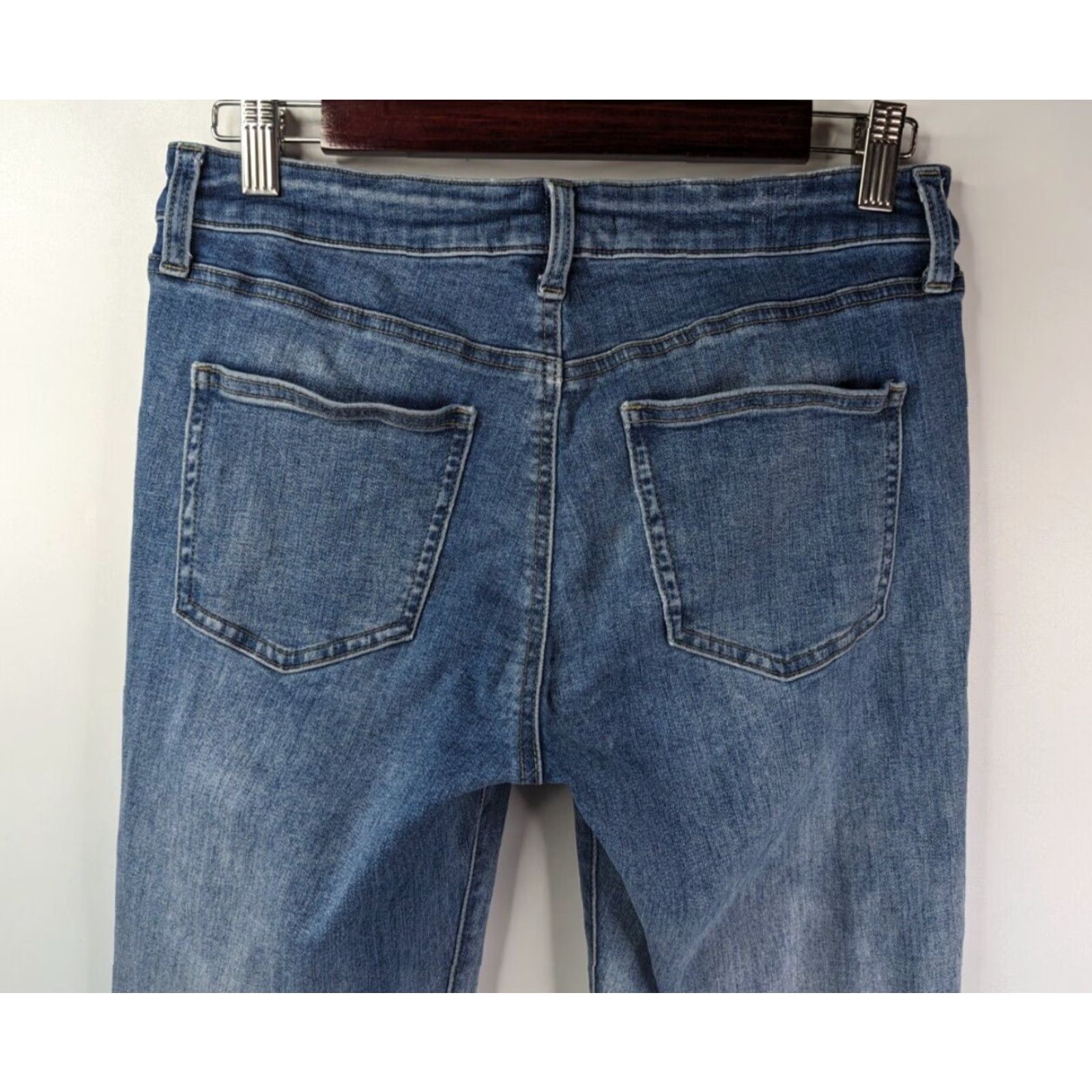 Uniqlo VINTAGE Uniqlo Jeans Dip Tye Ombré Mid Rise Skinny Tapered 27x33 Ultra Stretch Size 27" / US 4 / IT 40 - 5 Thumbnail