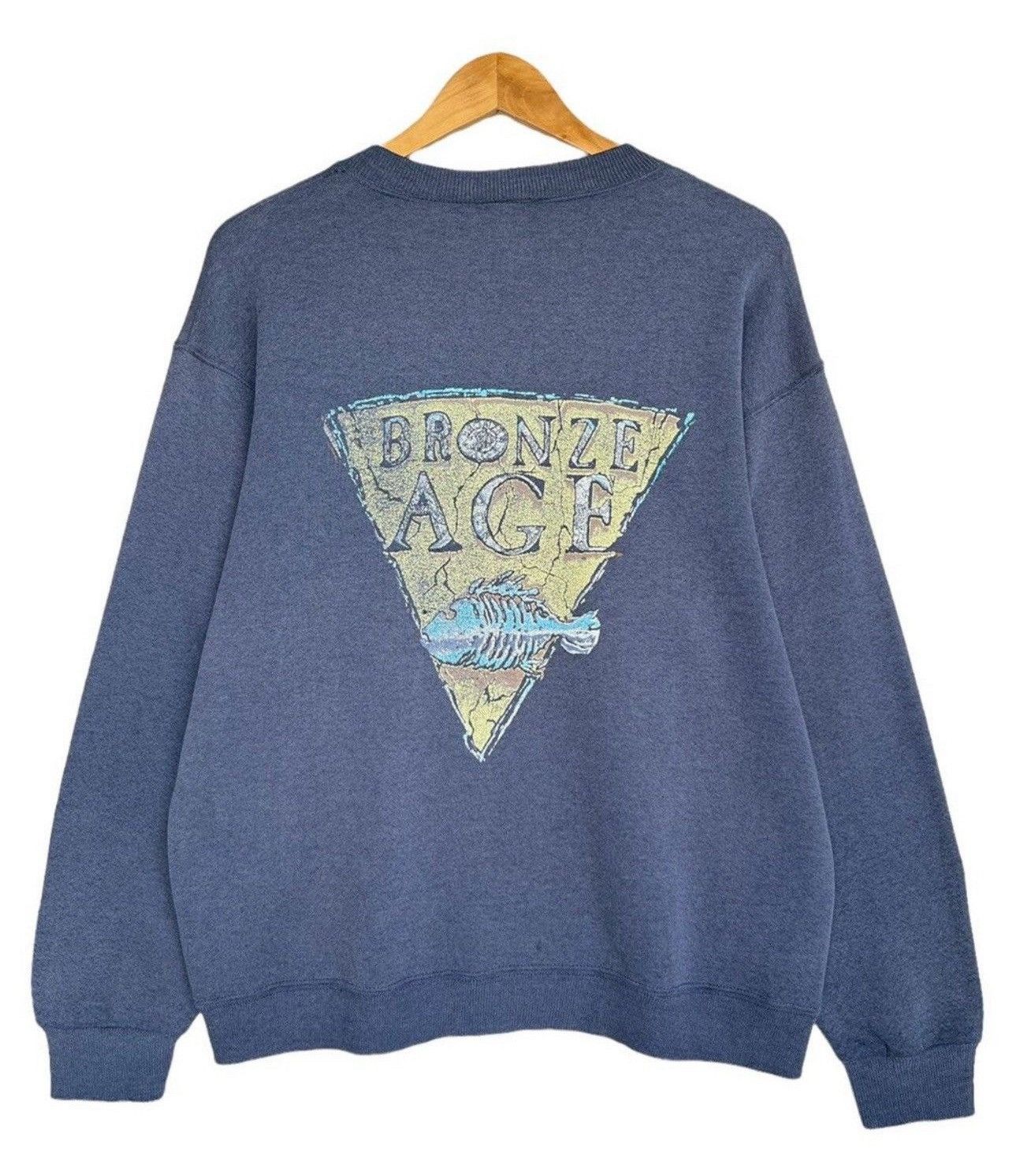 Vintage Vintage 90s Bronze Age Sweatshirt Bronze Age Crewneck Medium Size US M / EU 48-50 / 2 - 1 Thumbnail