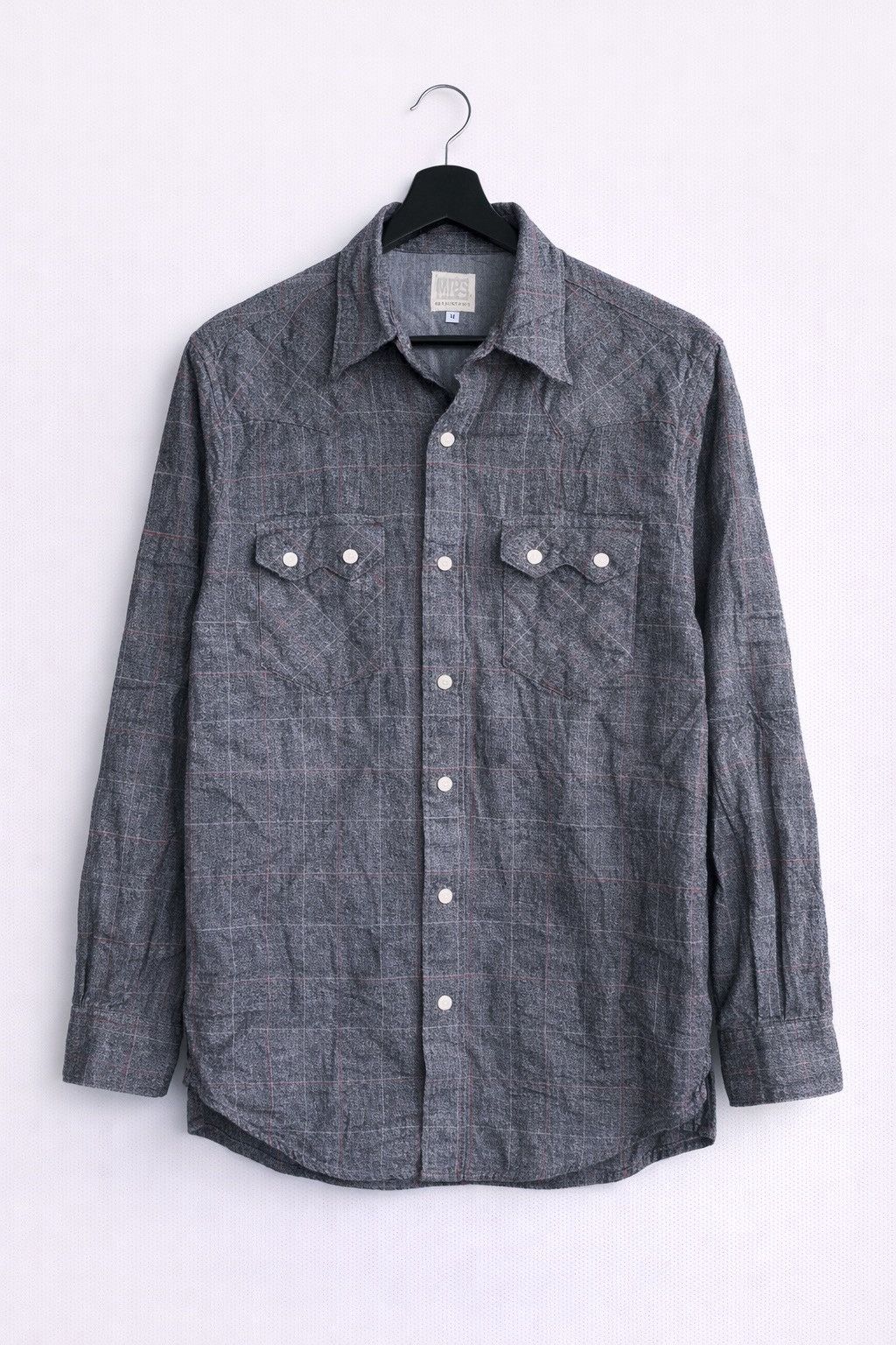Japanese Brand Vintage MPS Japanese Cotton Check Shirt Plaid Button-Up Size US M / EU 48-50 / 2 - 1 Thumbnail
