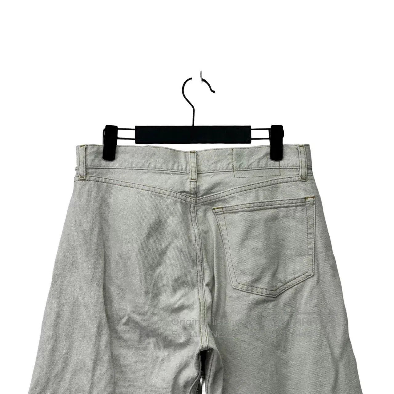 Maison Margiela Maison Margiela Distressed White Denim Pants. Size US 31 - 3 Thumbnail