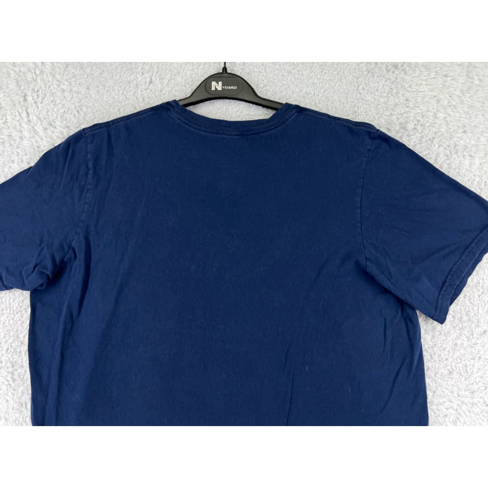 Adidas ADIDAS Shirt Men XL Blue Short Sleeve Crew Neck Logo Cotton Jersey Athletic Top - Sports Apparel, 3-4 Season Comfort Size US XL / EU 56 / 4 - 7 Thumbnail