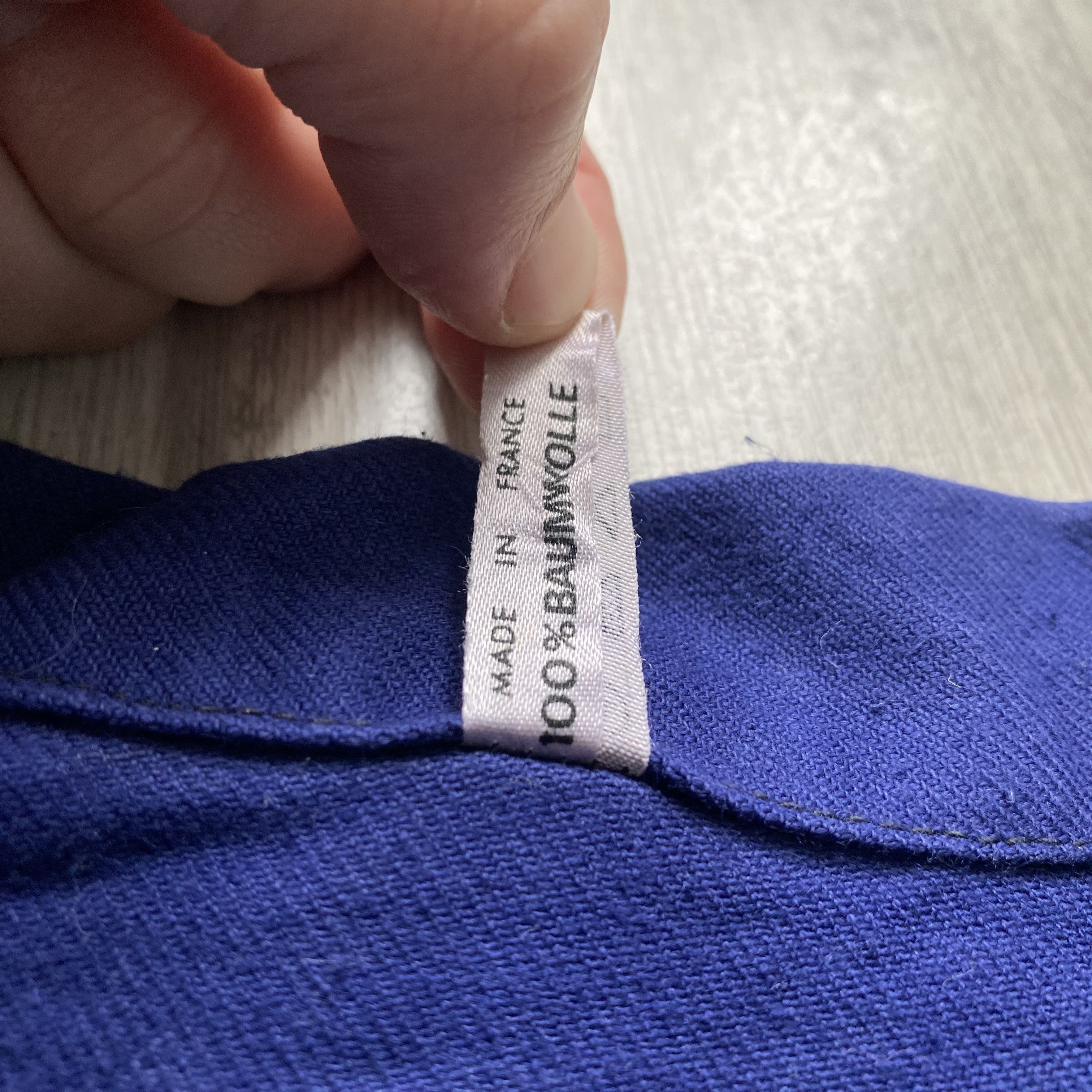 Le Laboureur Vintage 80s Faded Sanfor French Chore jacket Work le mont Size US M / EU 48-50 / 2 - 13 Thumbnail