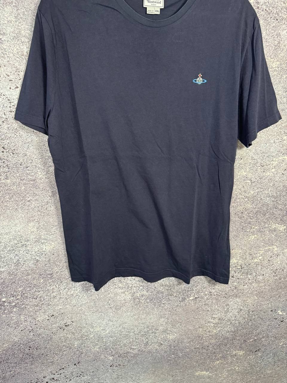 Vivienne Westwood Vivienne Westwood Orbital Embroidered Logo Blue Tee Size US XXL / EU 58 / 5 - 3 Thumbnail