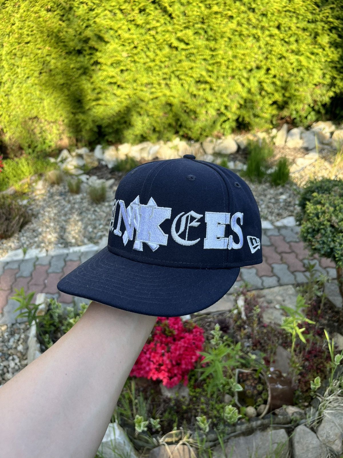 New Era × New York Yankees New era NYC New York Yankees snapback hat cap y2k big logo Size ONE SIZE - 3 Thumbnail