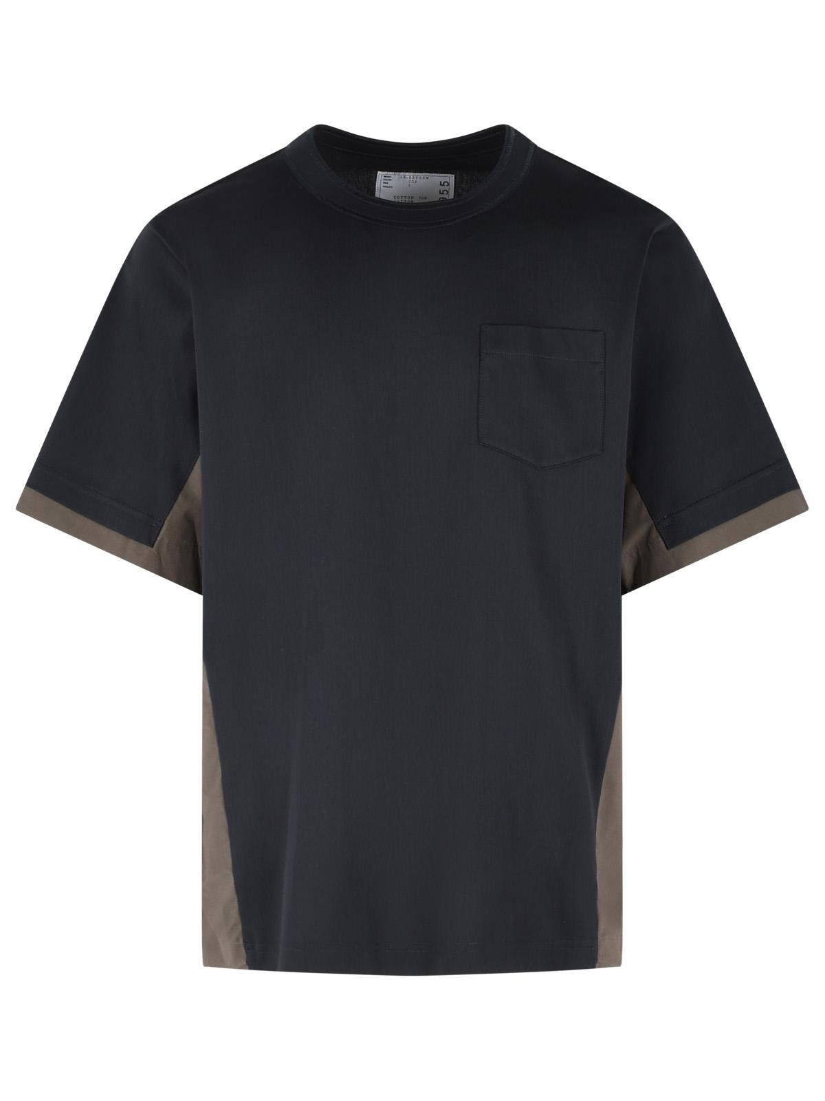 Sacai SACAI Navy Cotton T-Shirt Size US XL / EU 56 / 4 - 1 Thumbnail