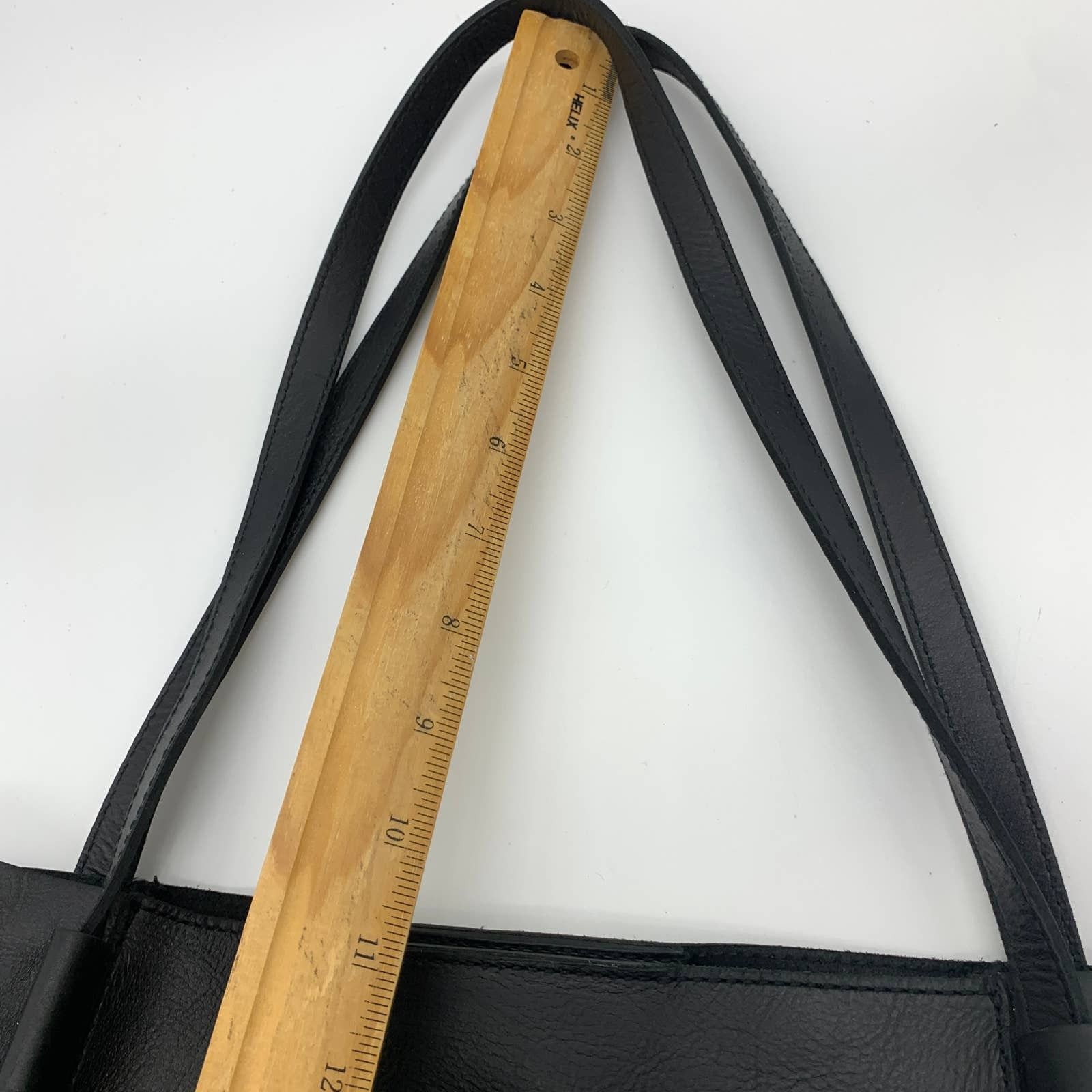Madewell Madewell Womens Leather Tote Black Purse 14" Handbags Size ONE SIZE - 10 Thumbnail