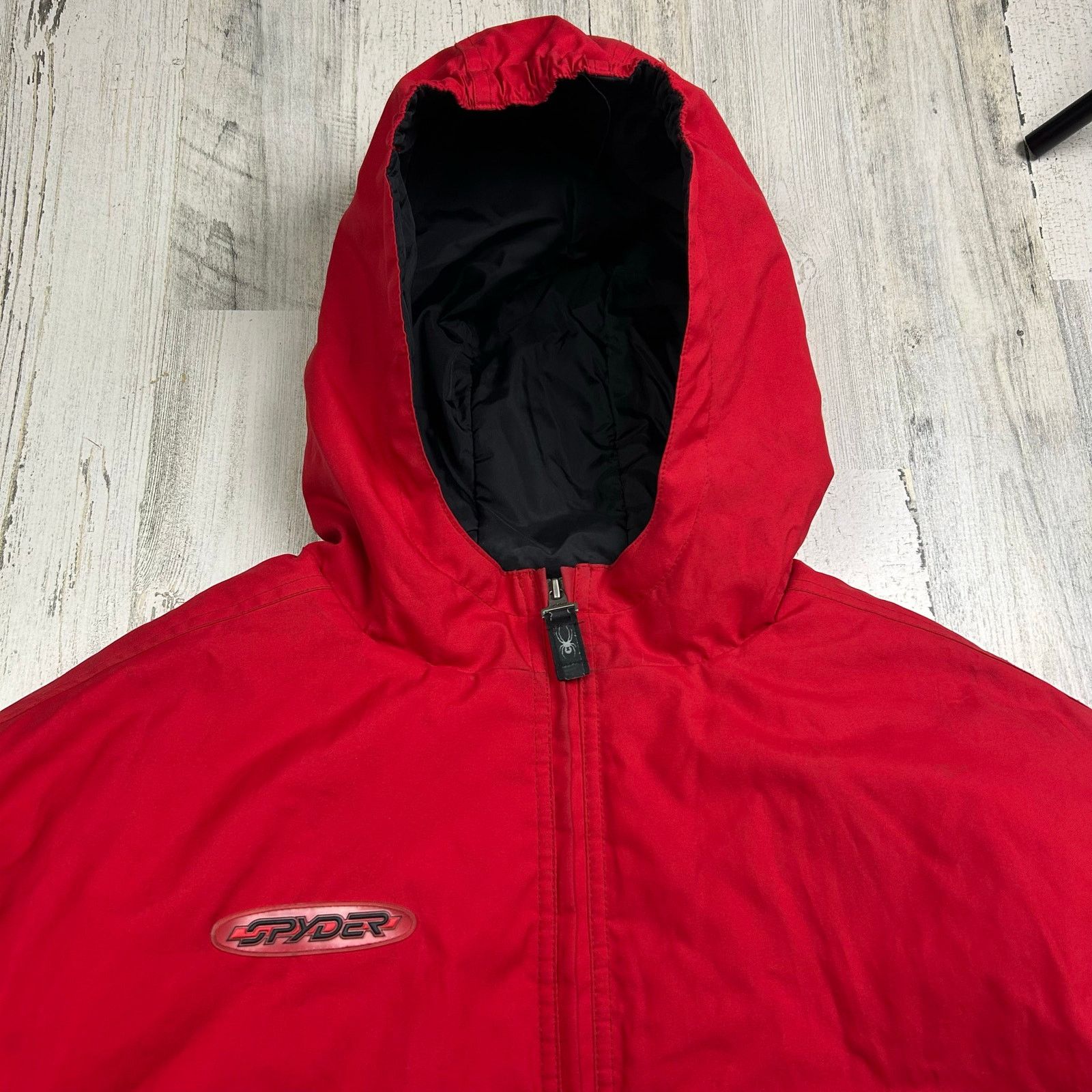 Spyder × Vintage Vintage 90s Spyder Rare Red Big Logo Snowboarding Jacket Size L / US 10 / IT 46 - 4 Thumbnail