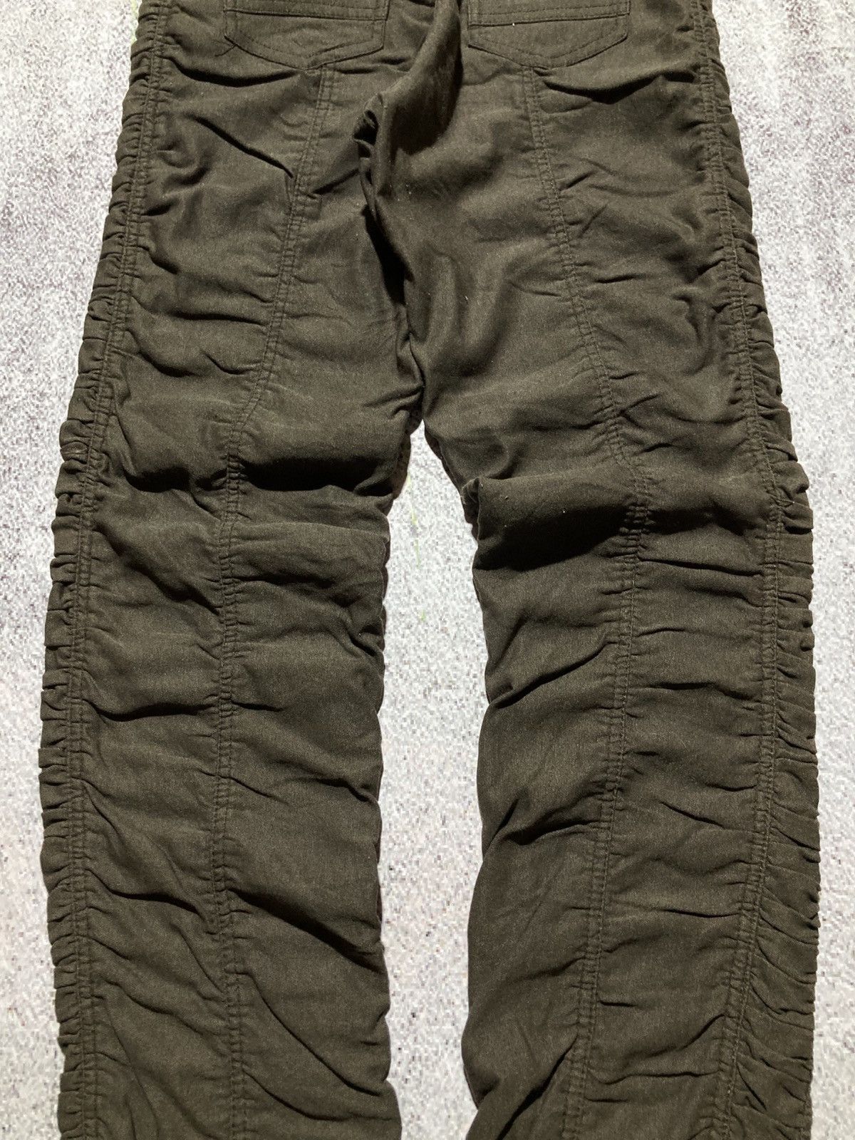 Japanese Brand 2000s Japanese Brand Ruched Pants Punk Lgb Style Green Army Size US 26 / EU 42 - 14 Thumbnail