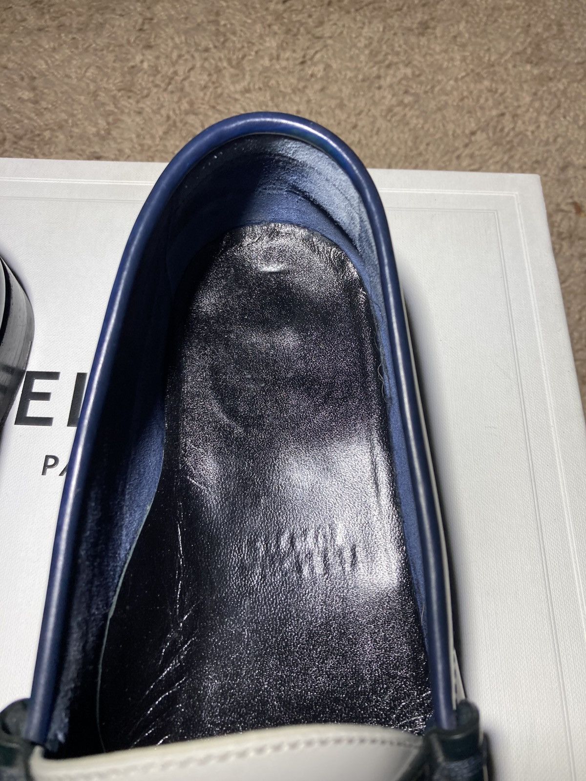 Celine × Hedi Slimane SS19 Celine Luco Loafer Navy Two Tone 41 2019 Hedi Slimane Size US 8 / EU 41 - 2 Thumbnail