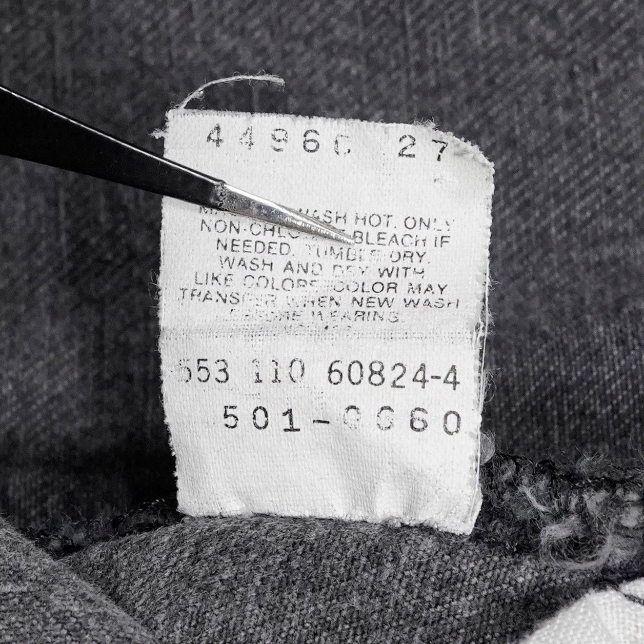 Levi's Vintage 90s Levi’s 501 Black Jeans USA Made 32x34 (31x33.5) Size US 31 - 9 Thumbnail
