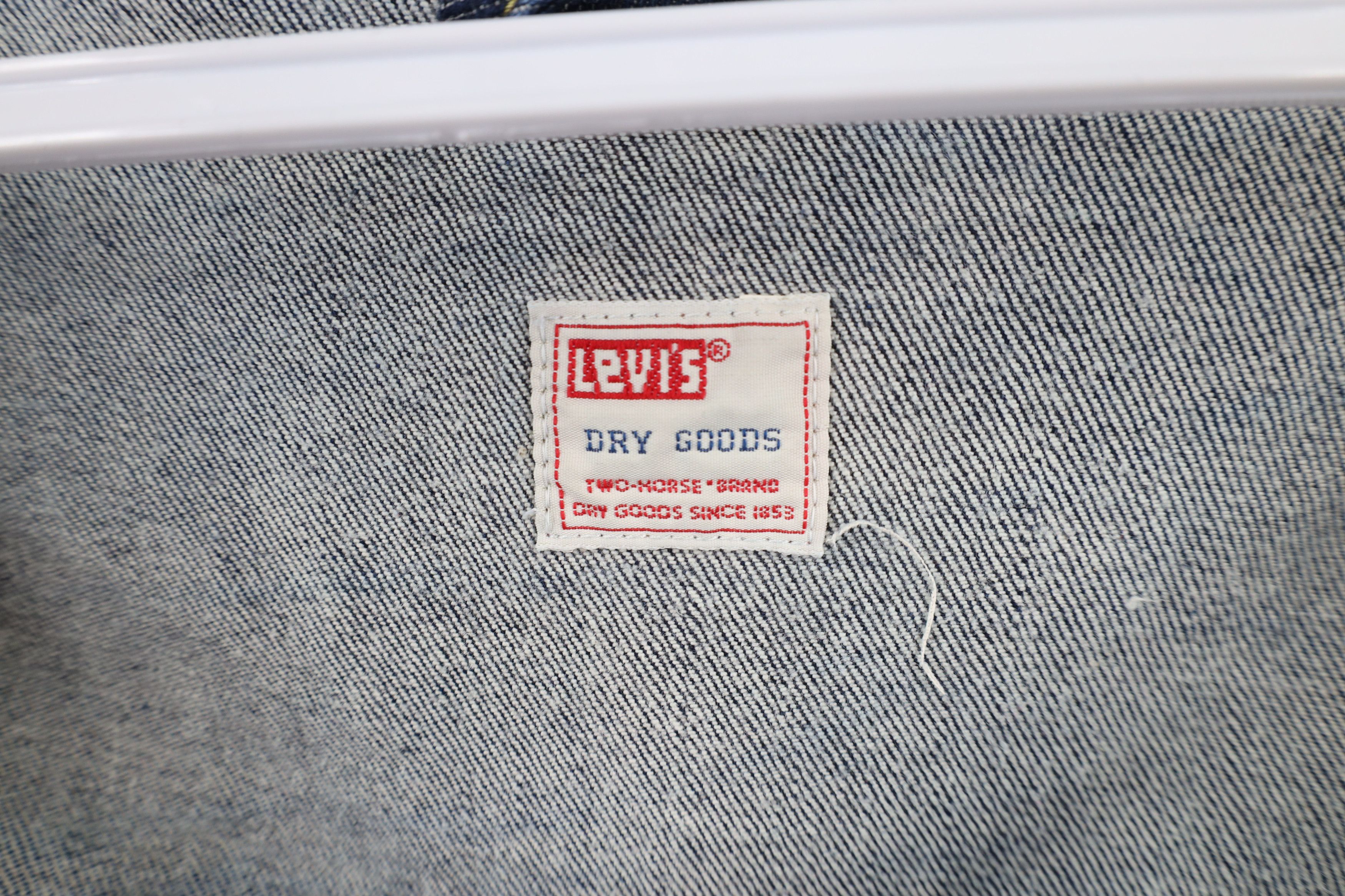 Levi's × Vintage Vintage Y2K 2000 Levis Denim Jean Trucker Jacket Blue Size S / US 4 / IT 40 - 10 Thumbnail