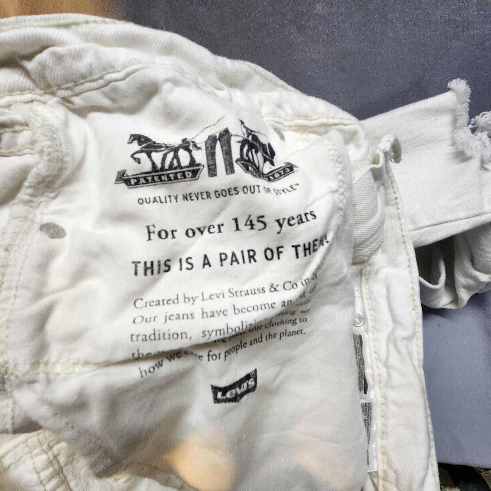 Levi's Levi's 511 White Distressed Jeans Mens 38x34 Size US 38 / EU 54 - 10 Thumbnail