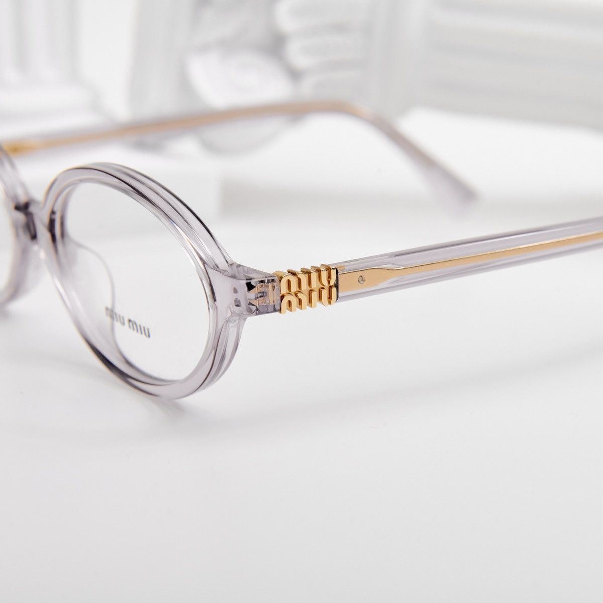 Miu Miu MIU MIU 0MU 01XV 12W1O1 GLASSES Size ONE SIZE - 3 Thumbnail