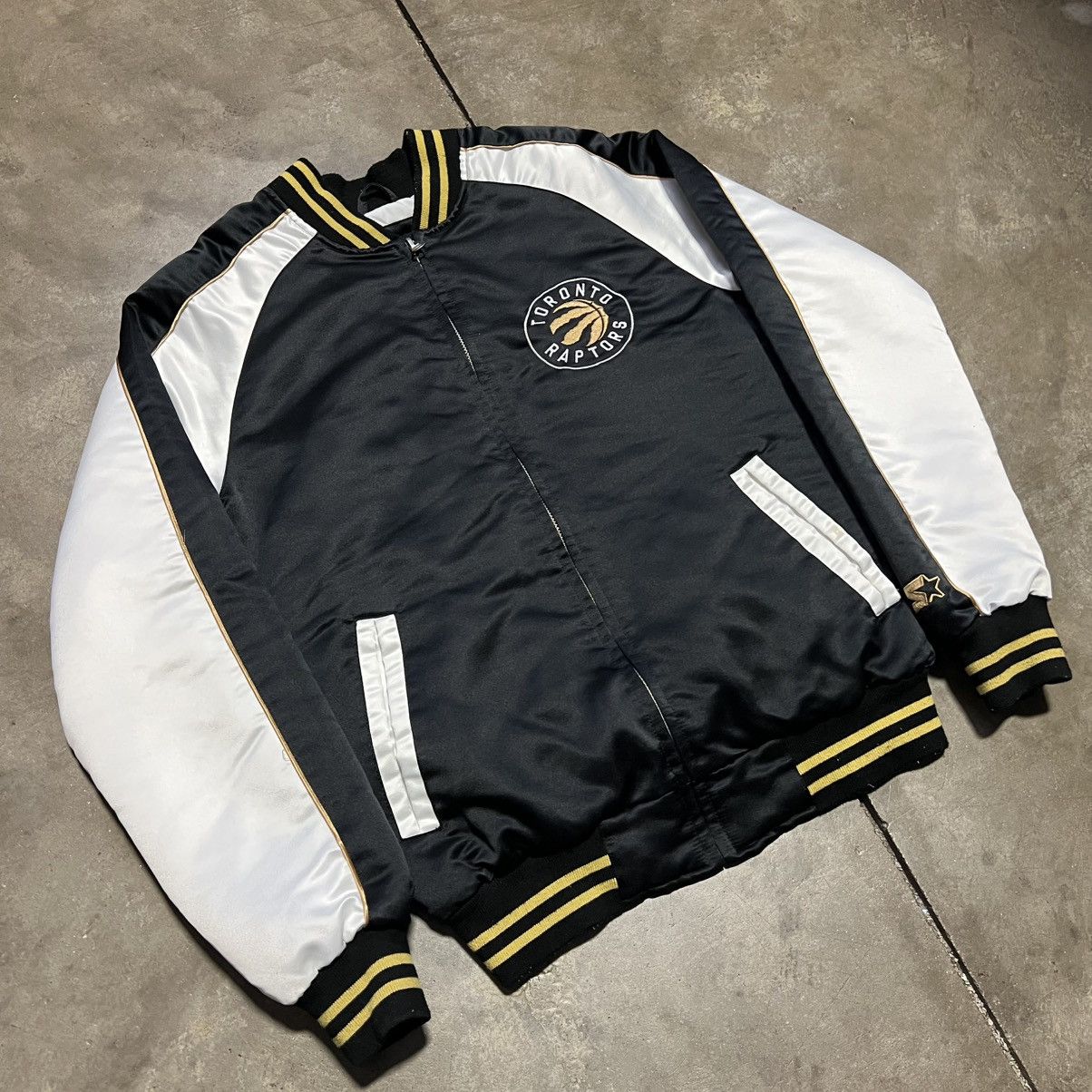 Starter Vintage Toronto Raptors Starter Satin Bomber Jacket Varsity Size US S / EU 44-46 / 1 - 3 Thumbnail