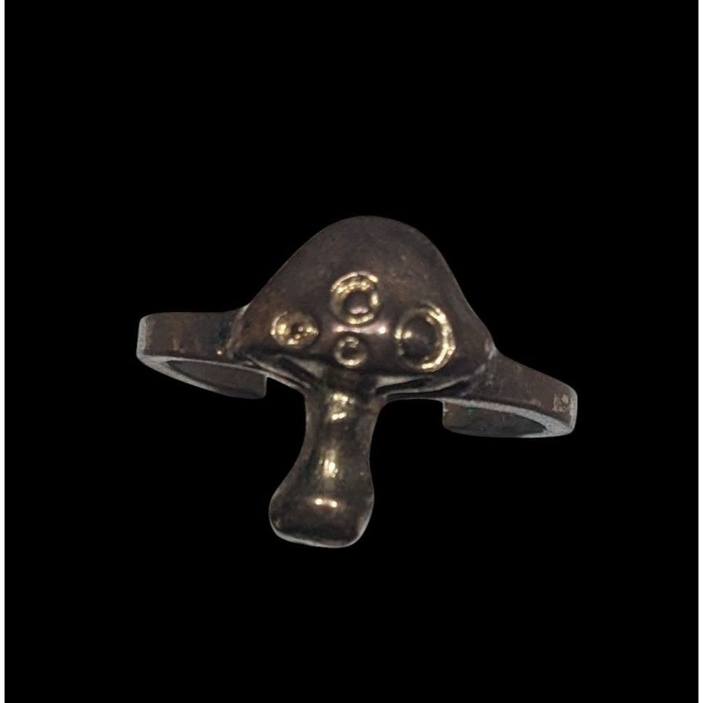 Other Fairycore Antiqued Bronze Tone Mushroom Ring Size 7 Size ONE SIZE - 7 Thumbnail
