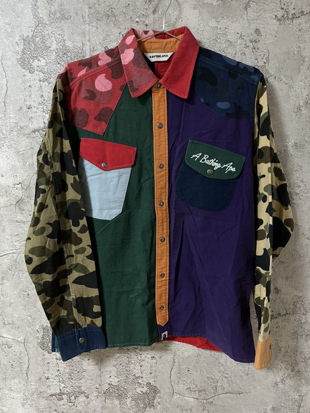 Bape Bape Archive Crazy Camo Patch Shirt L Size US L / EU 52-54 / 3 - 1 Thumbnail