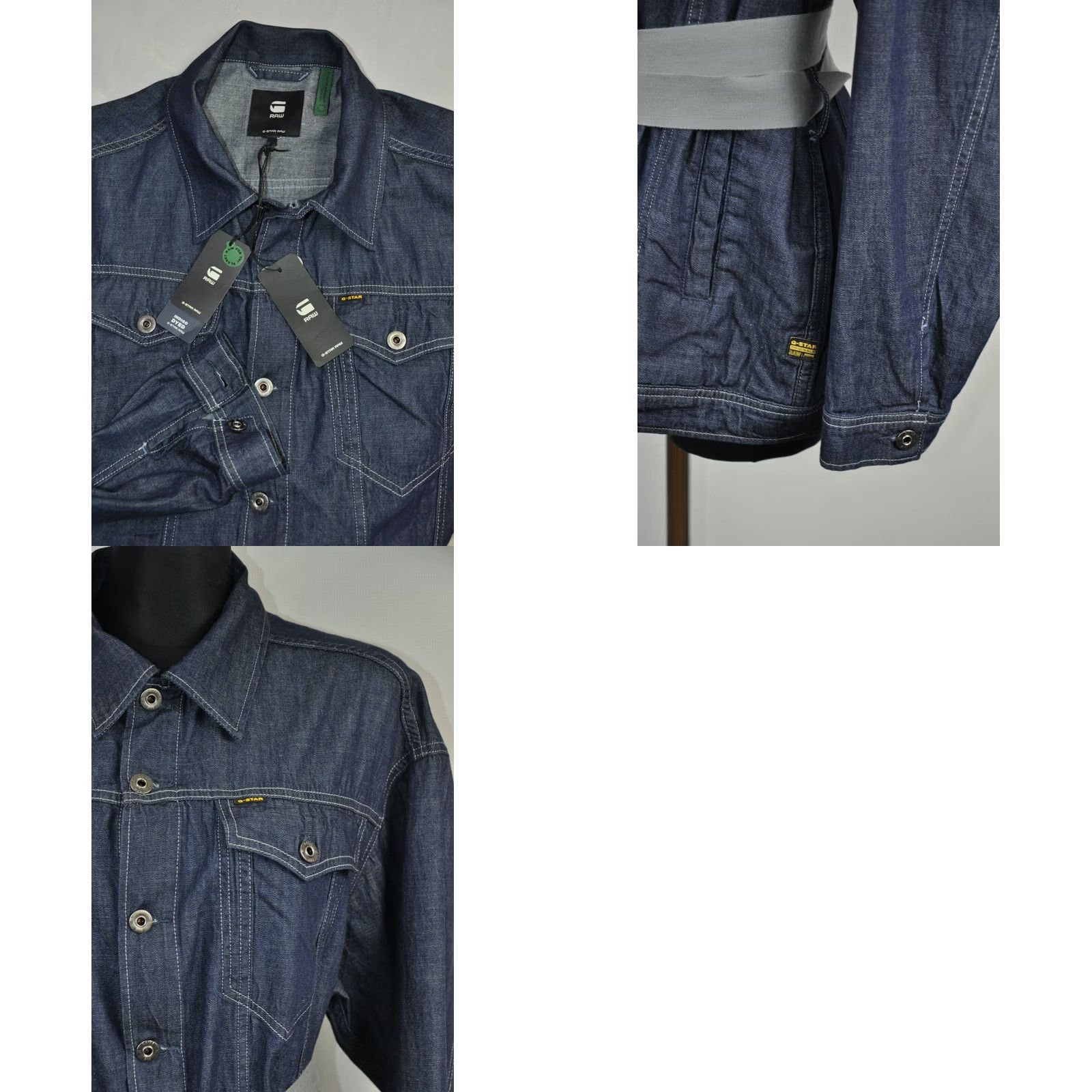 G-Star G-Star 3301 Real Boyfriend JKT WMN Denim Jacket L Blue Size L / US 10 / IT 46 - 8 Thumbnail