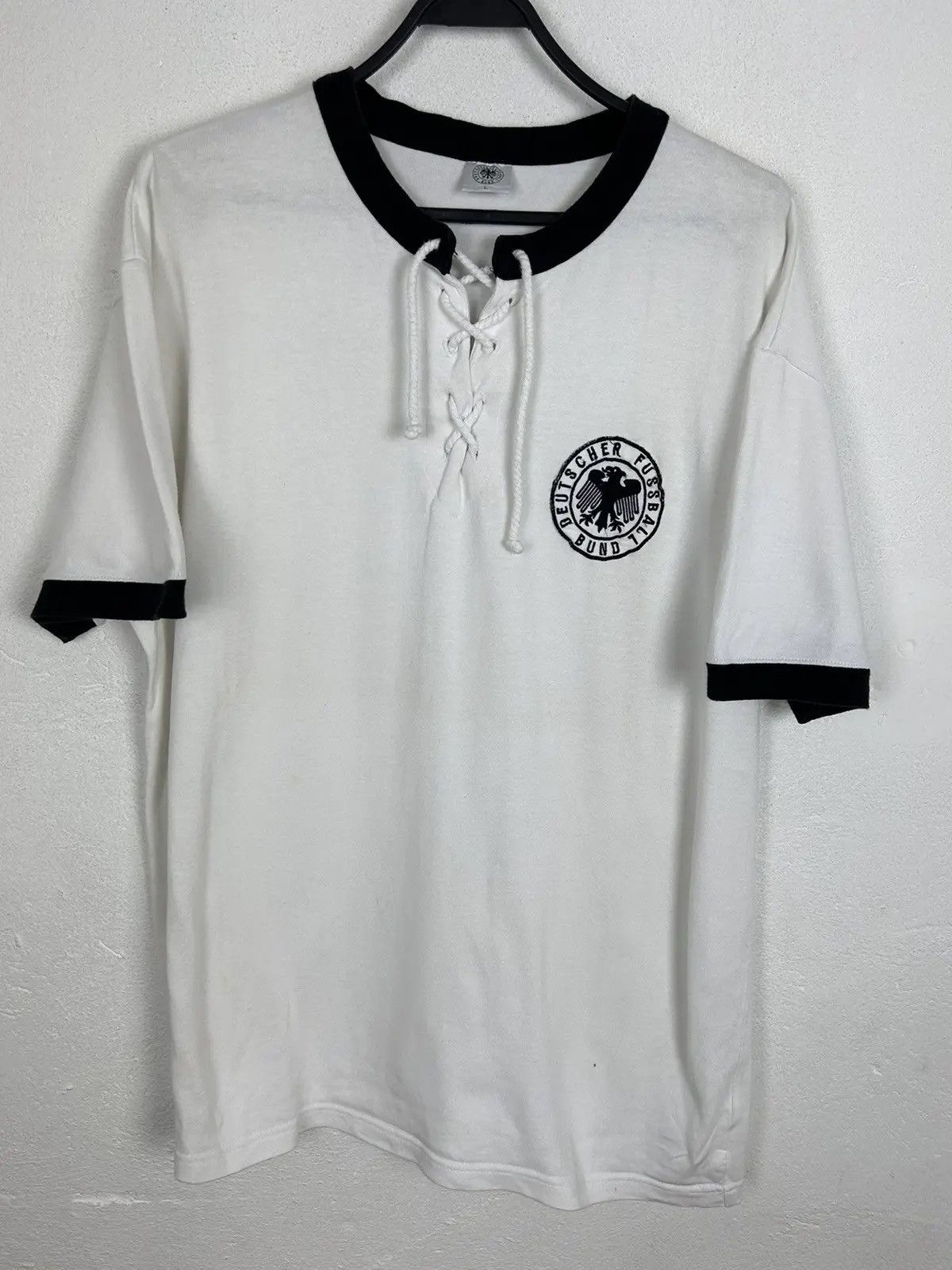 Vintage 90s Vintage DFB Germany Team Retro Style Soccer Jersey Size US L / EU 52-54 / 3 - 1 Thumbnail