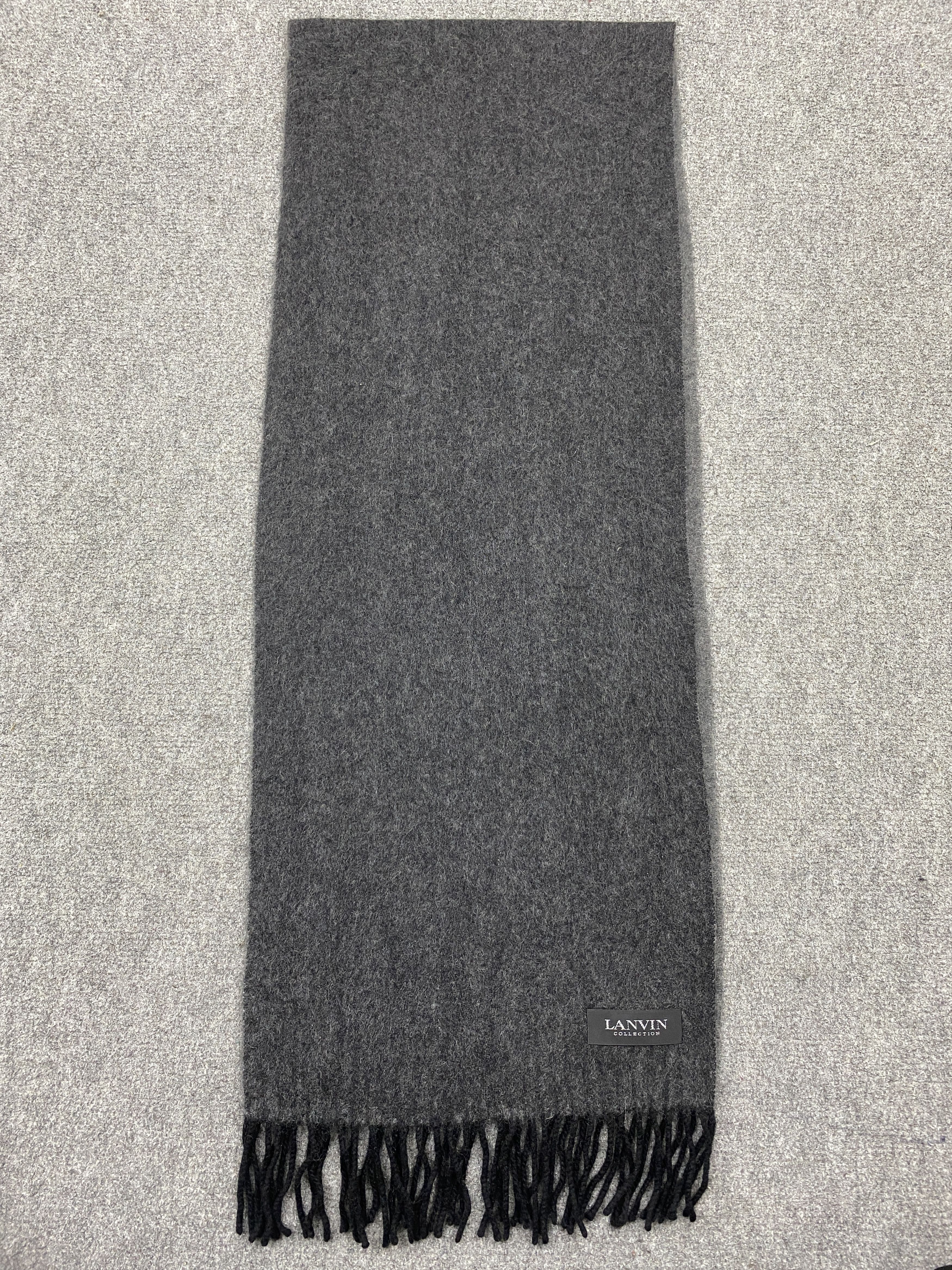 Lanvin × Vintage Lanvin Cashmere Scarf / Muffler / Neckwear - sc0137 Size ONE SIZE - 2 Thumbnail