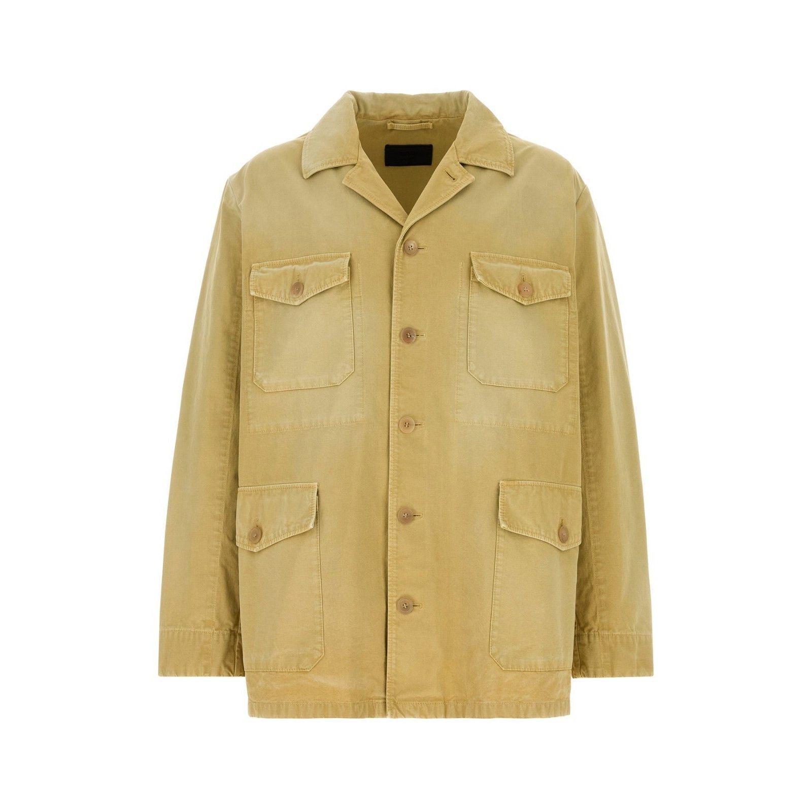 Prada PRADA Beige Cotton Jacket New & Authentic (Men's size:XL;) Size US XL / EU 56 / 4 - 1 Thumbnail