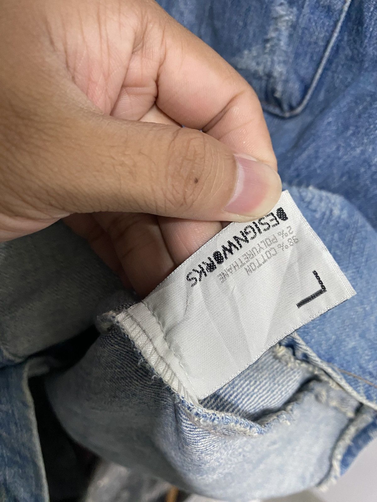 If Six Was Nine × Japanese Brand × Le Grande Bleu (L.G.B.) 💸BINDINGOFFER💸Japanese designwork denim painter shirt Size US L / EU 52-54 / 3 - 8 Thumbnail