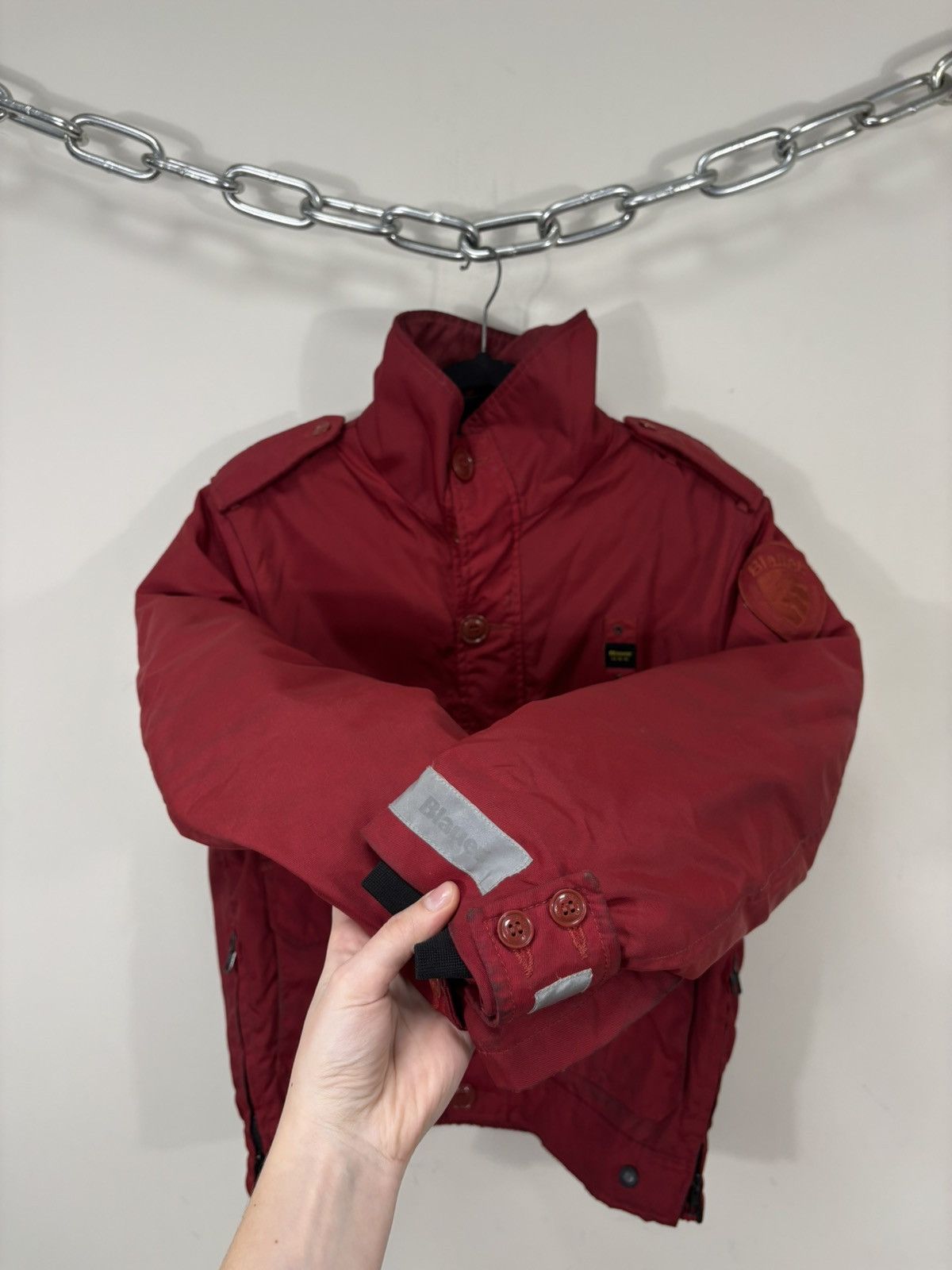 Other Blauer Vintage Men’s Red Insulated USA Police Bomber Jacket Size US M / EU 48-50 / 2 - 9 Thumbnail