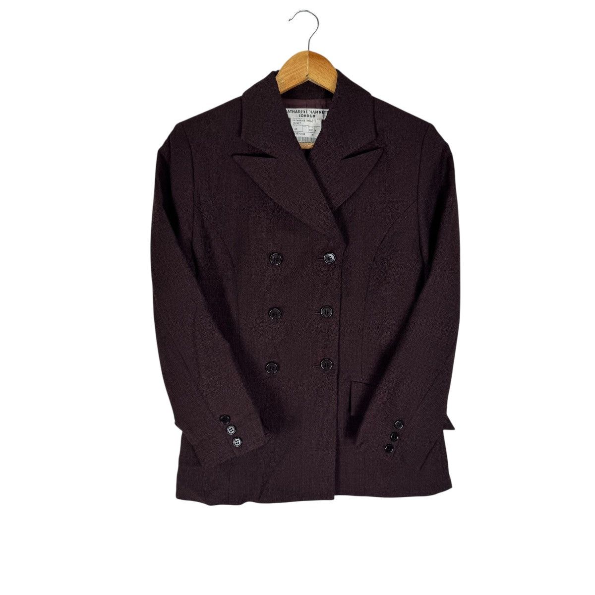 Katharine Hamnett London ☀️KATHARINE HAMNETT LONDON DOUBLE BREASTED BLAZER COAT Size M / US 6-8 / IT 42-44 - 1 Thumbnail