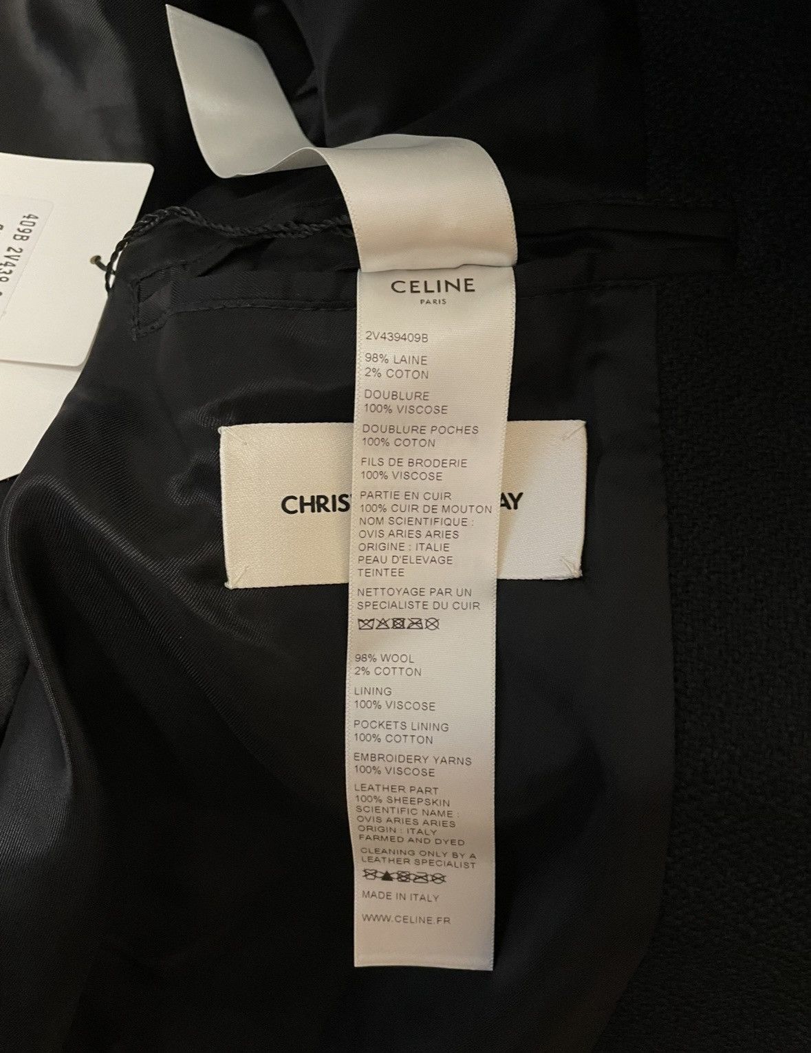 Celine 🔥Brand New🔥Christian Marclay Teddy Bomber Jacket Size US M / EU 48-50 / 2 - 10 Thumbnail