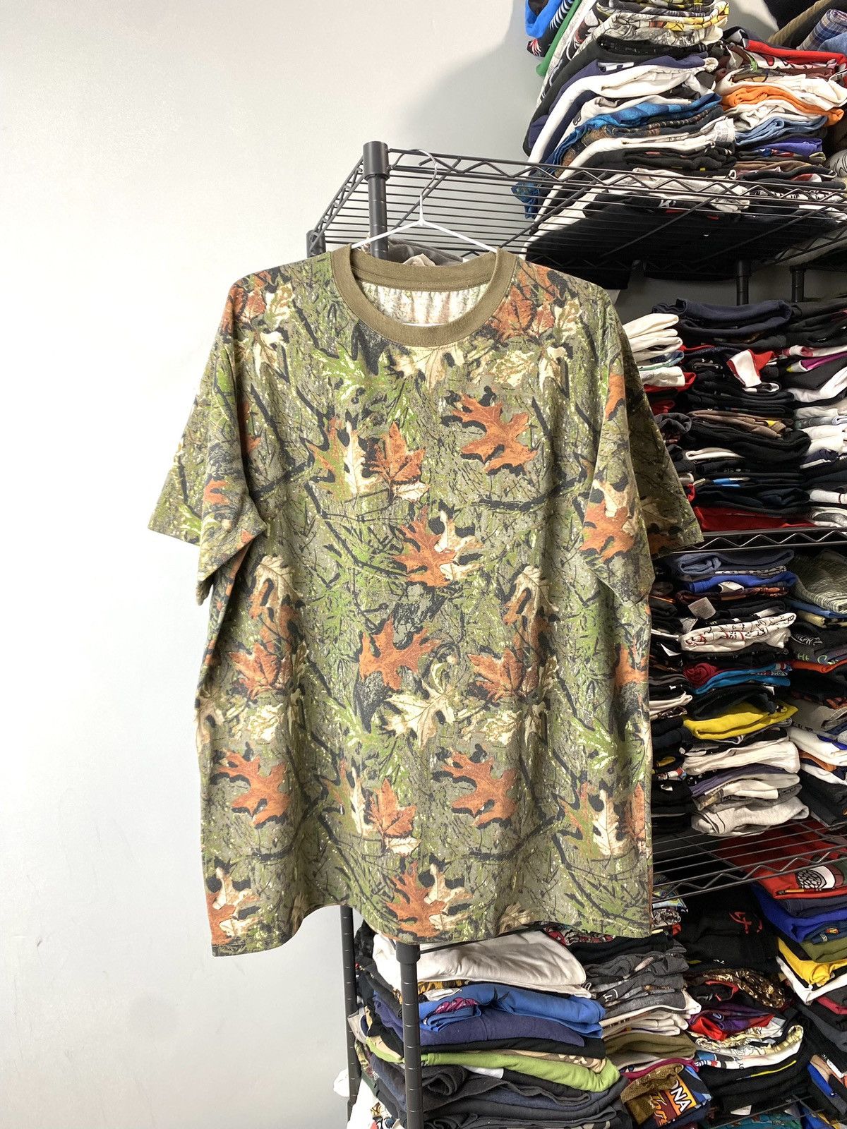 Japanese Brand × Vintage Vintage Real Tree Camouflage Camo T Shirt Hype Carhartt Size US L / EU 52-54 / 3 - 1 Thumbnail