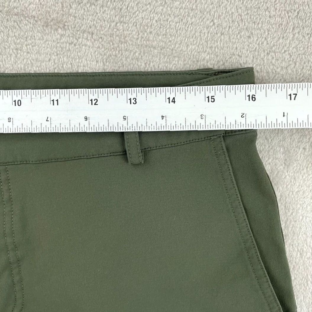 Olive Olivers Mens Shorts 31 Green Chino Nylon Spandex Performance USA Made in USA Regular Fit Flat Front Stretch Short Size US 31 - 6 Thumbnail
