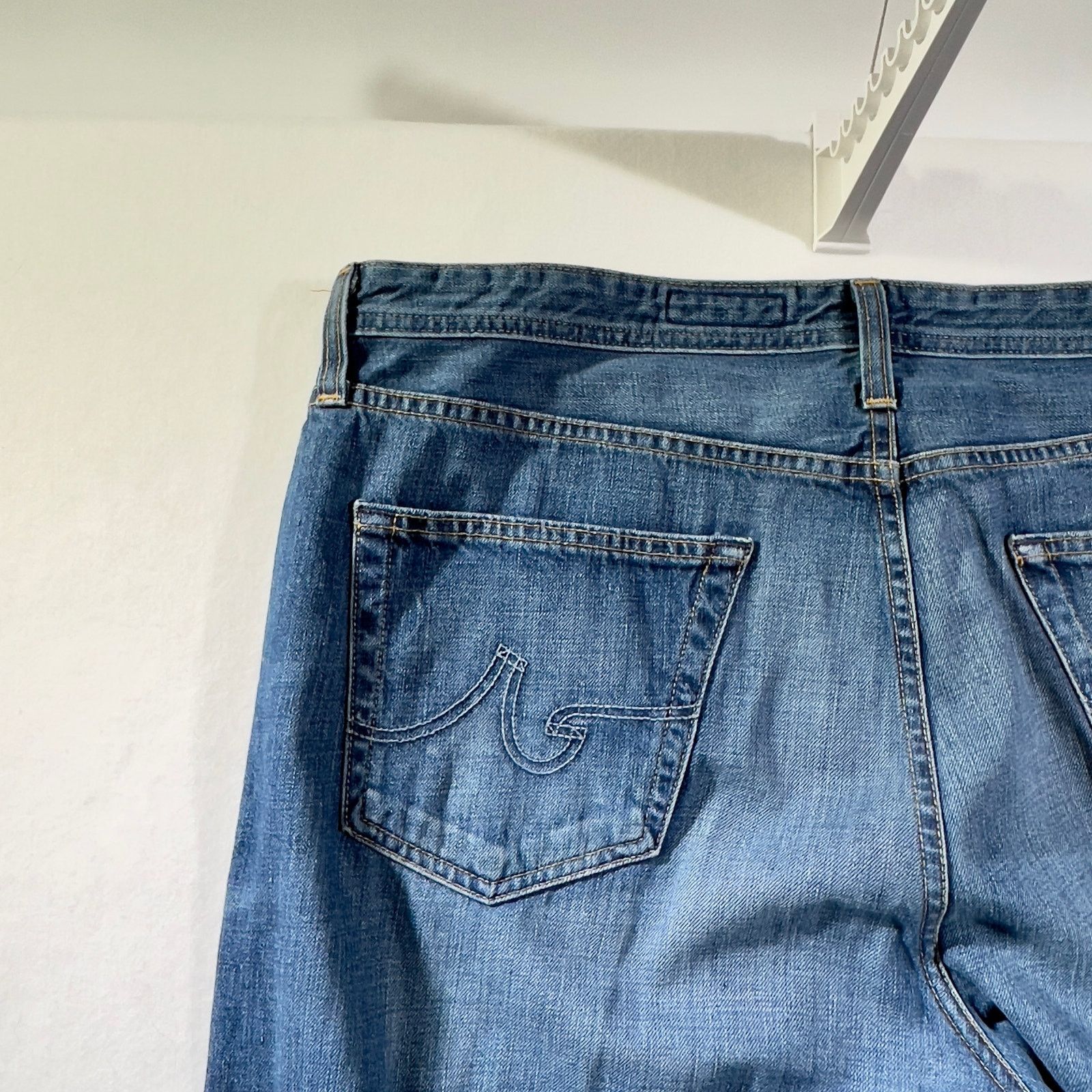 AG Adriano Goldschmied Adriano Goldschmied Denim Jean Hero Relaxed Men 40W 32L USA Size US 40 / EU 56 - 13 Thumbnail