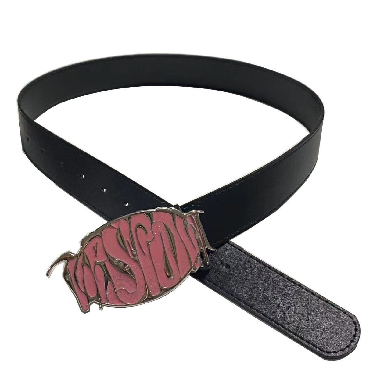Designer Crazy Vintage Belt Riveted Belts Menswear Accessories Size ONE SIZE - 6 Thumbnail