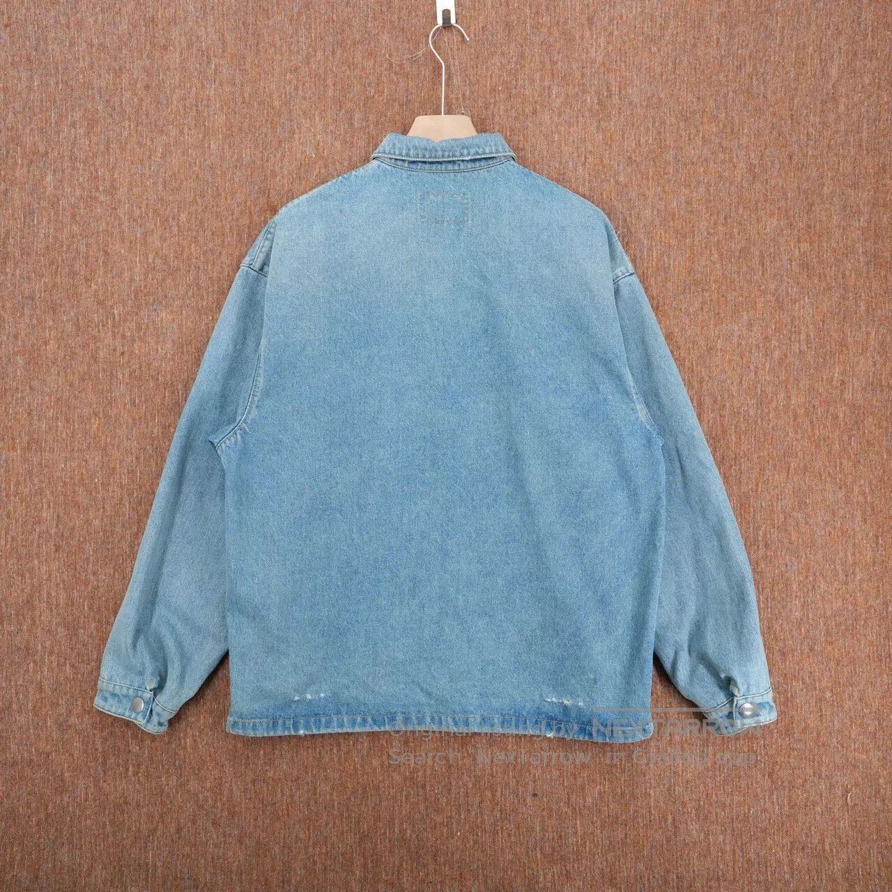 Prada prada triangle logo distressed denim jacket. Size US XL / EU 56 / 4 - 2 Thumbnail