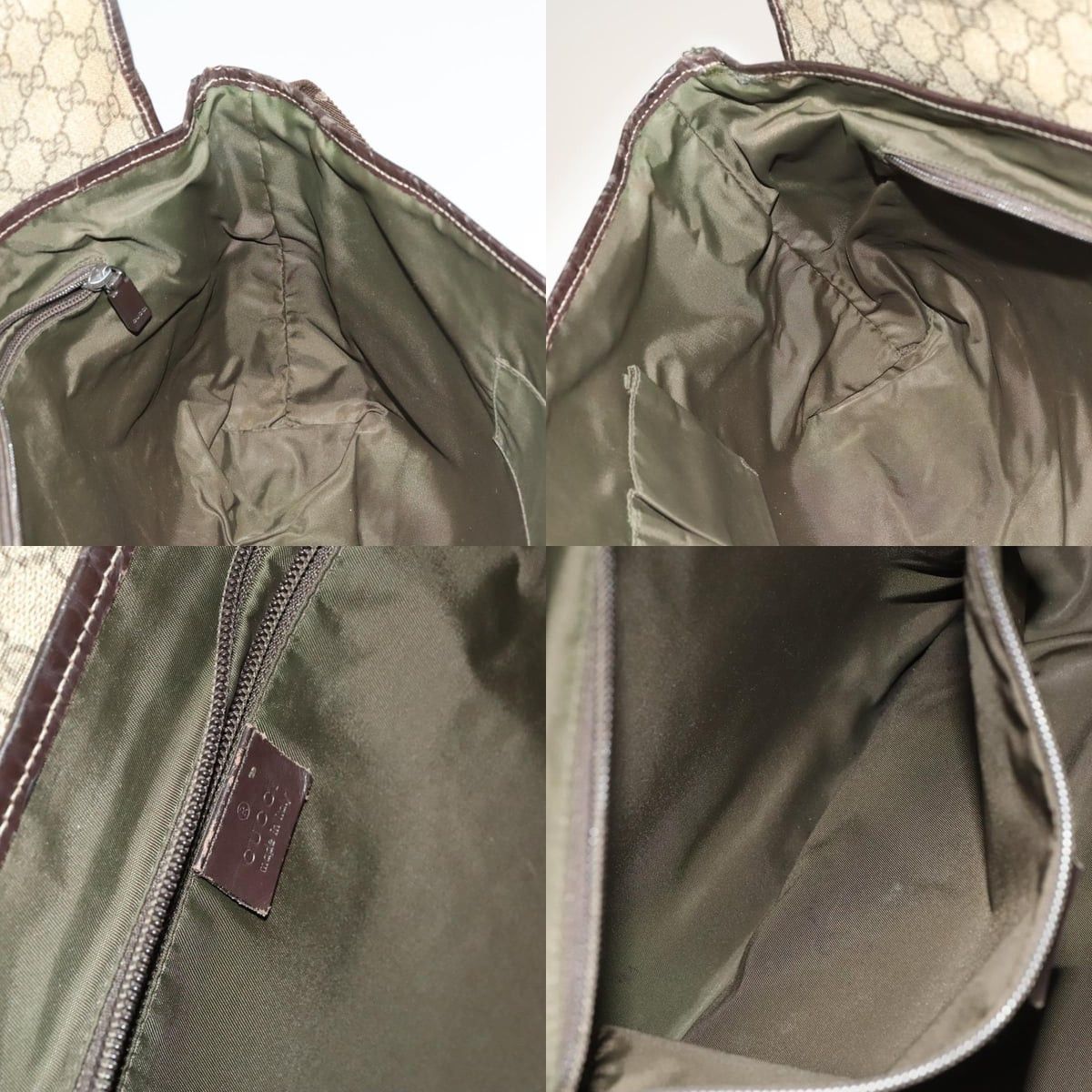 Gucci GUCCI GG Supreme Shoulder Bag Pvc Beige Silver Size ONE SIZE - 12 Thumbnail