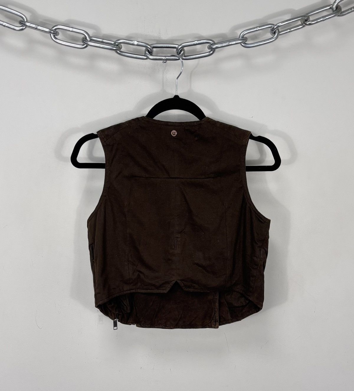 Diesel Diesel L-Zoe Women’s NWT Avant Garde Leather Vest Gilet Size S / US 4 / IT 40 - 2 Thumbnail