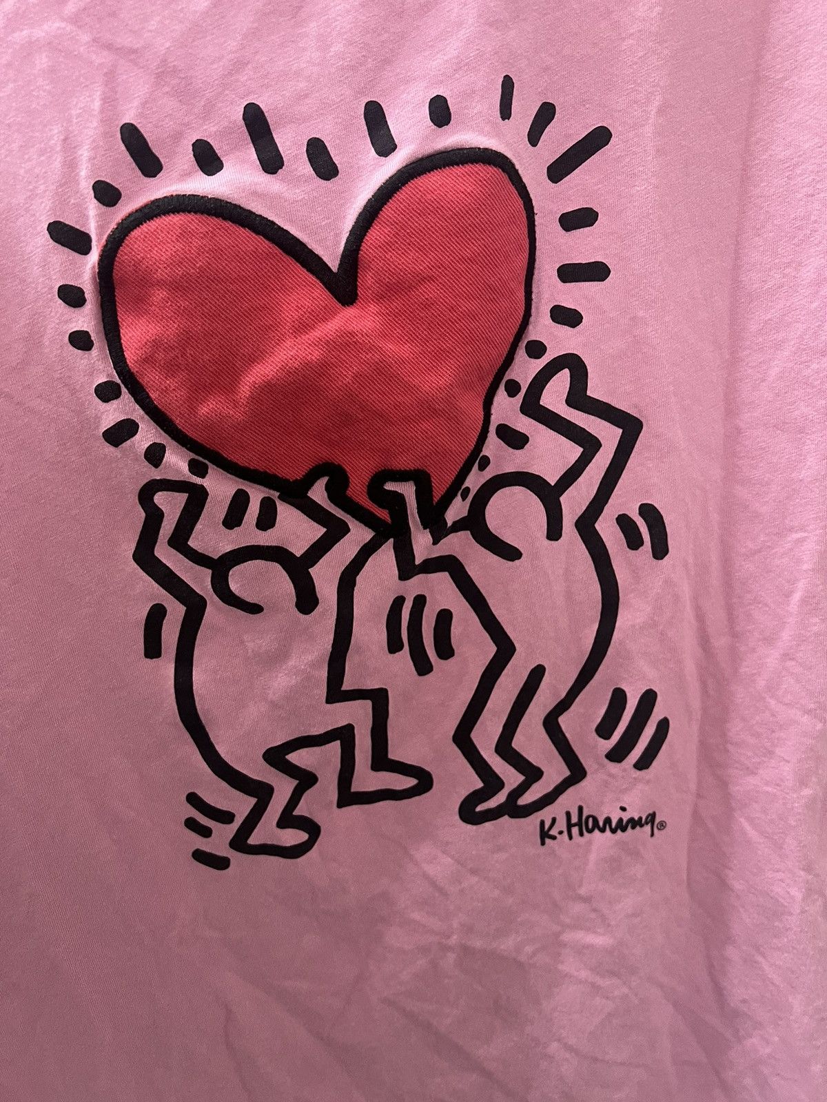 Keith Haring Keith Haring Pink Tee Size US L / EU 52-54 / 3 - 1 Thumbnail