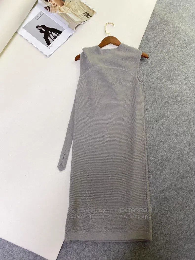 Hermes Hermes Alpaca wool sleeveless vest tie-waist fitted dress Size XXS / US 00 / IT 34 - 3 Thumbnail