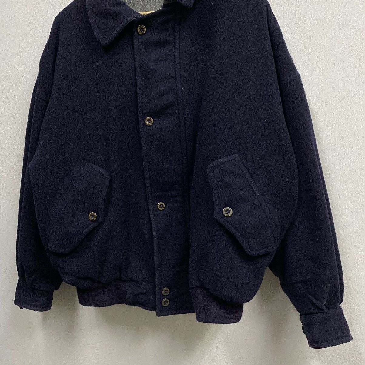 Burberry 🔥Burberrys Wool Spell Out Bomber Jacket LIKE NEW🔥 Size US L / EU 52-54 / 3 - 5 Thumbnail